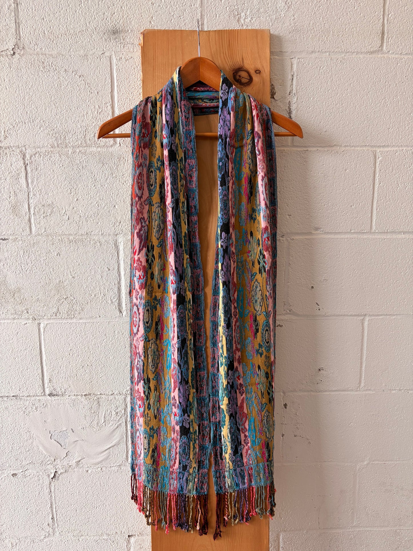 Colorful Silk Blend Scarf