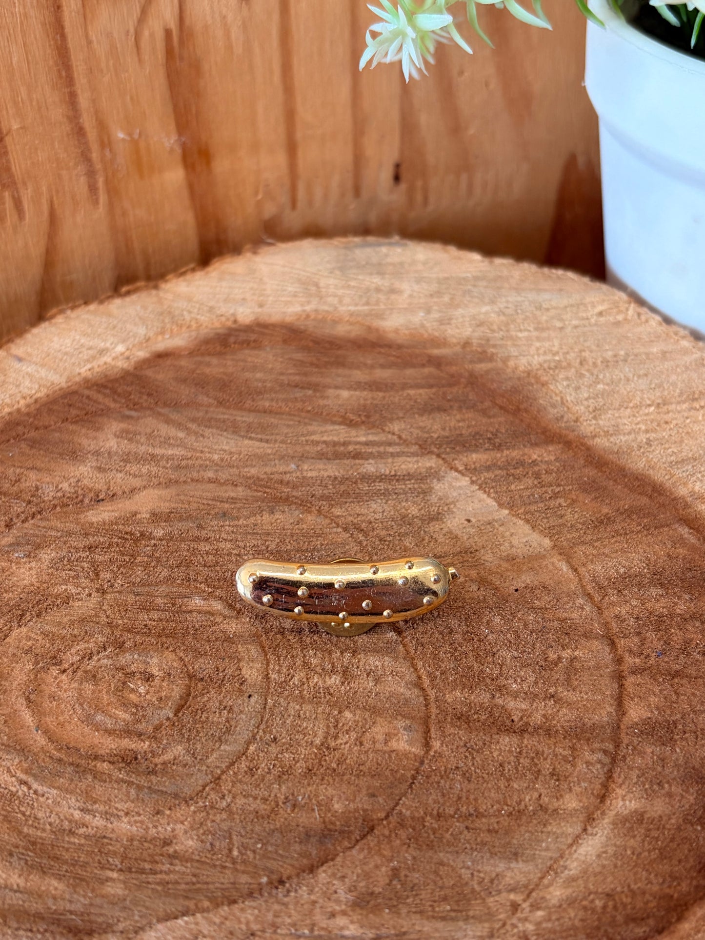 Gold Tone Pickle Pin