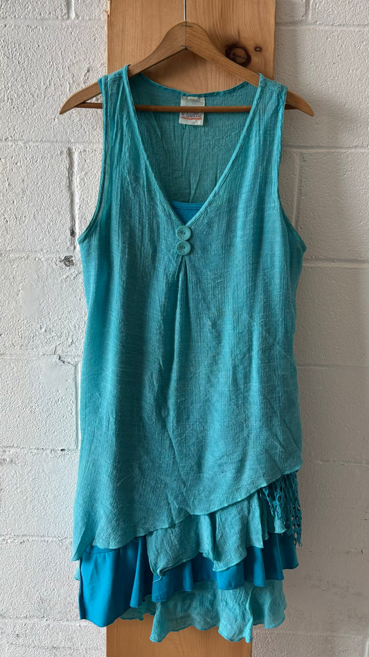 Layered Blue Dress : S/M