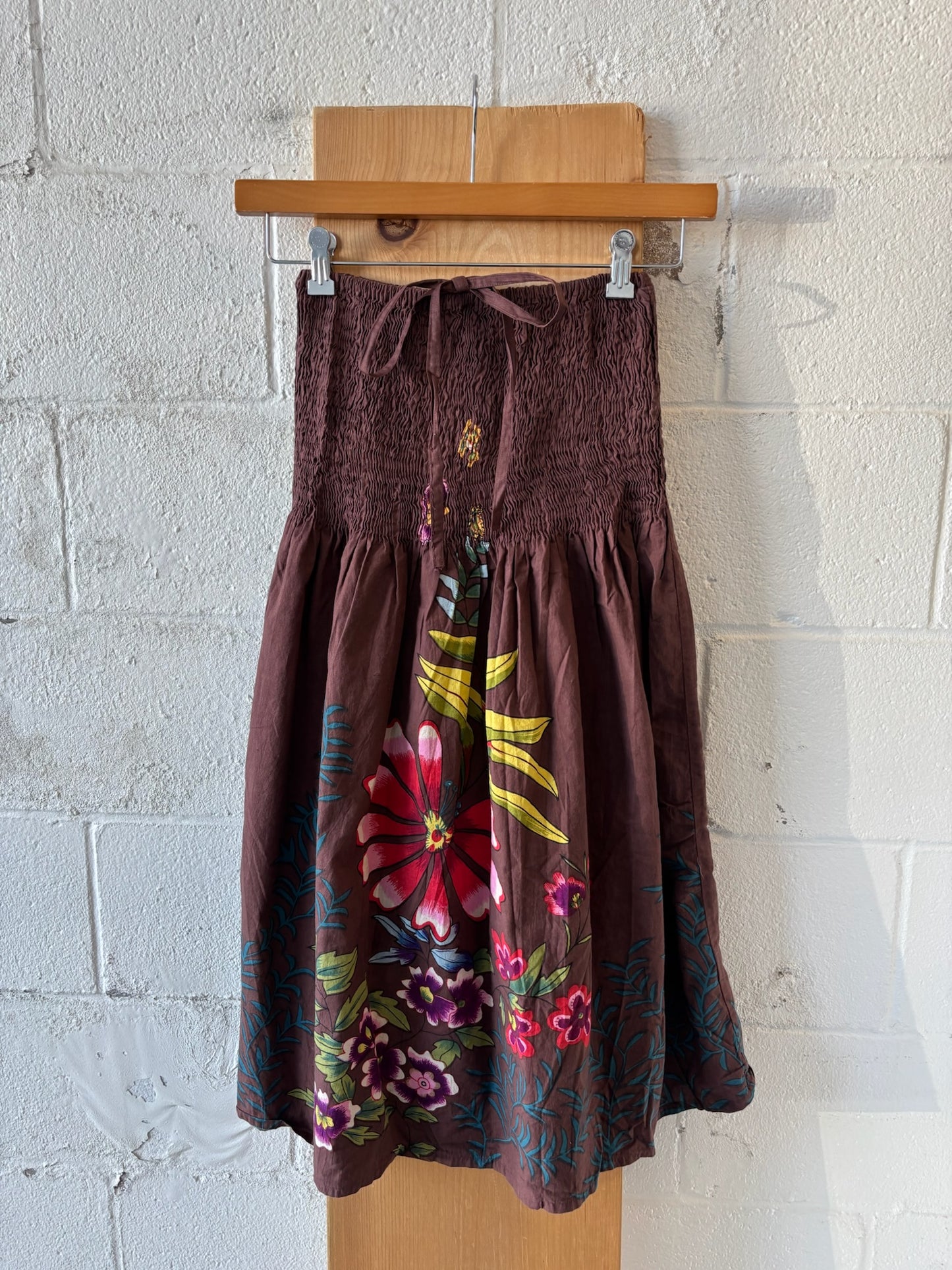 Vtg Tropical Sleeveless Dress : M