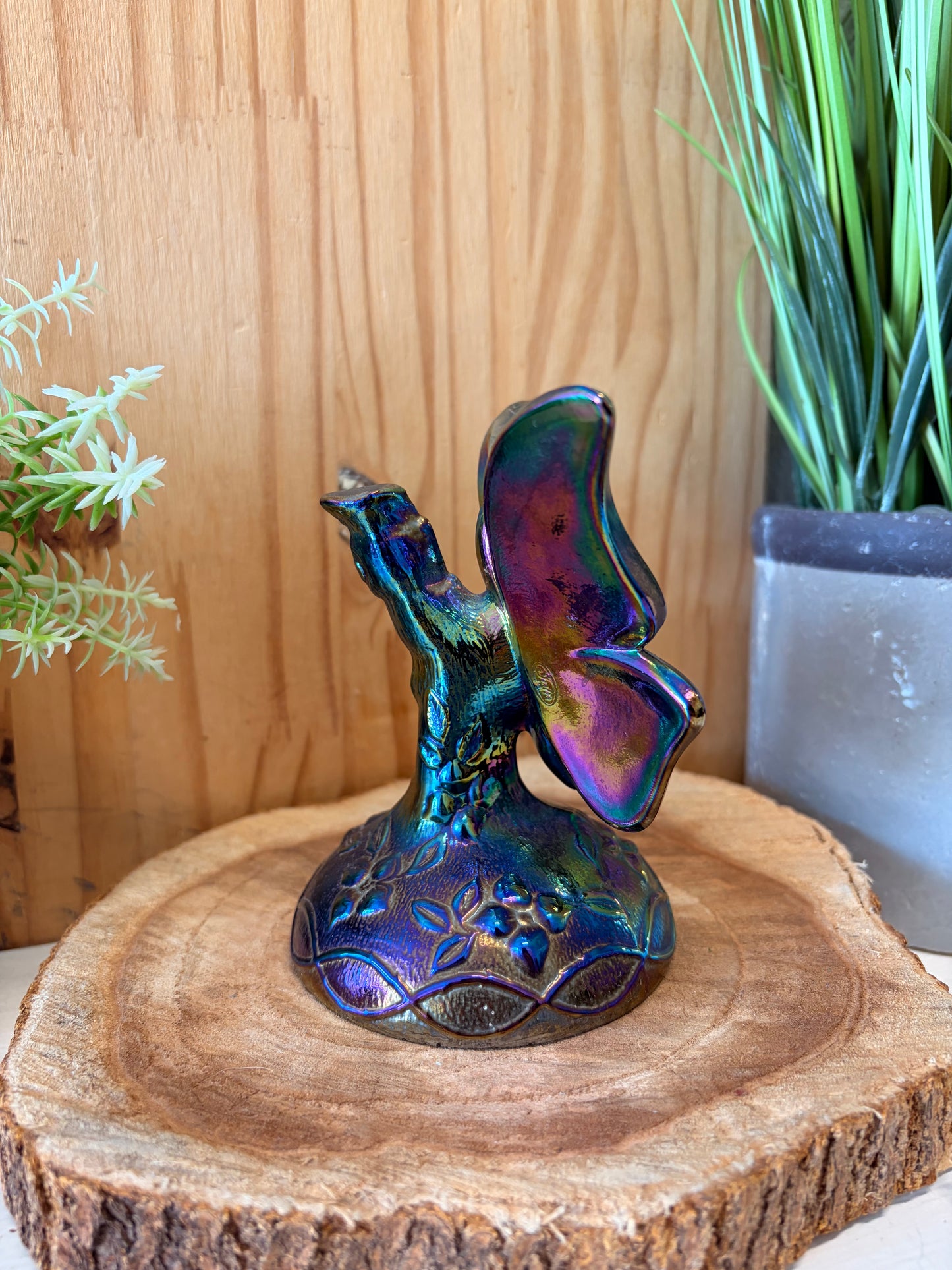 Iridescent Rainbow Butterfly Figure