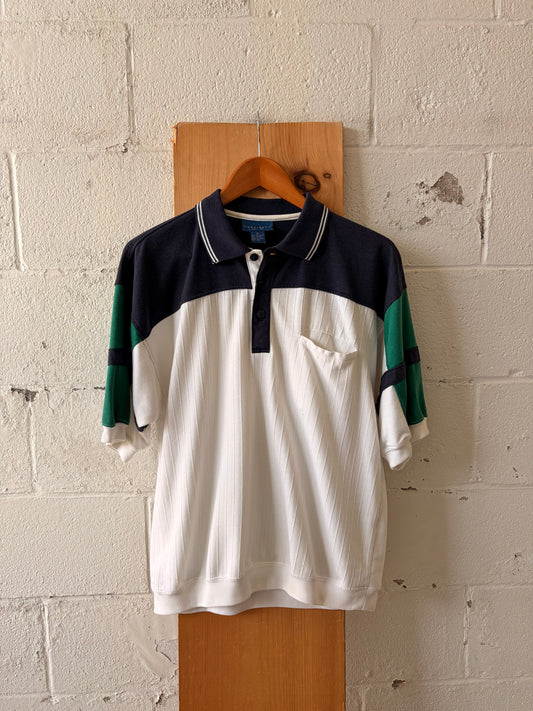 Vtg Color Block Polo : M