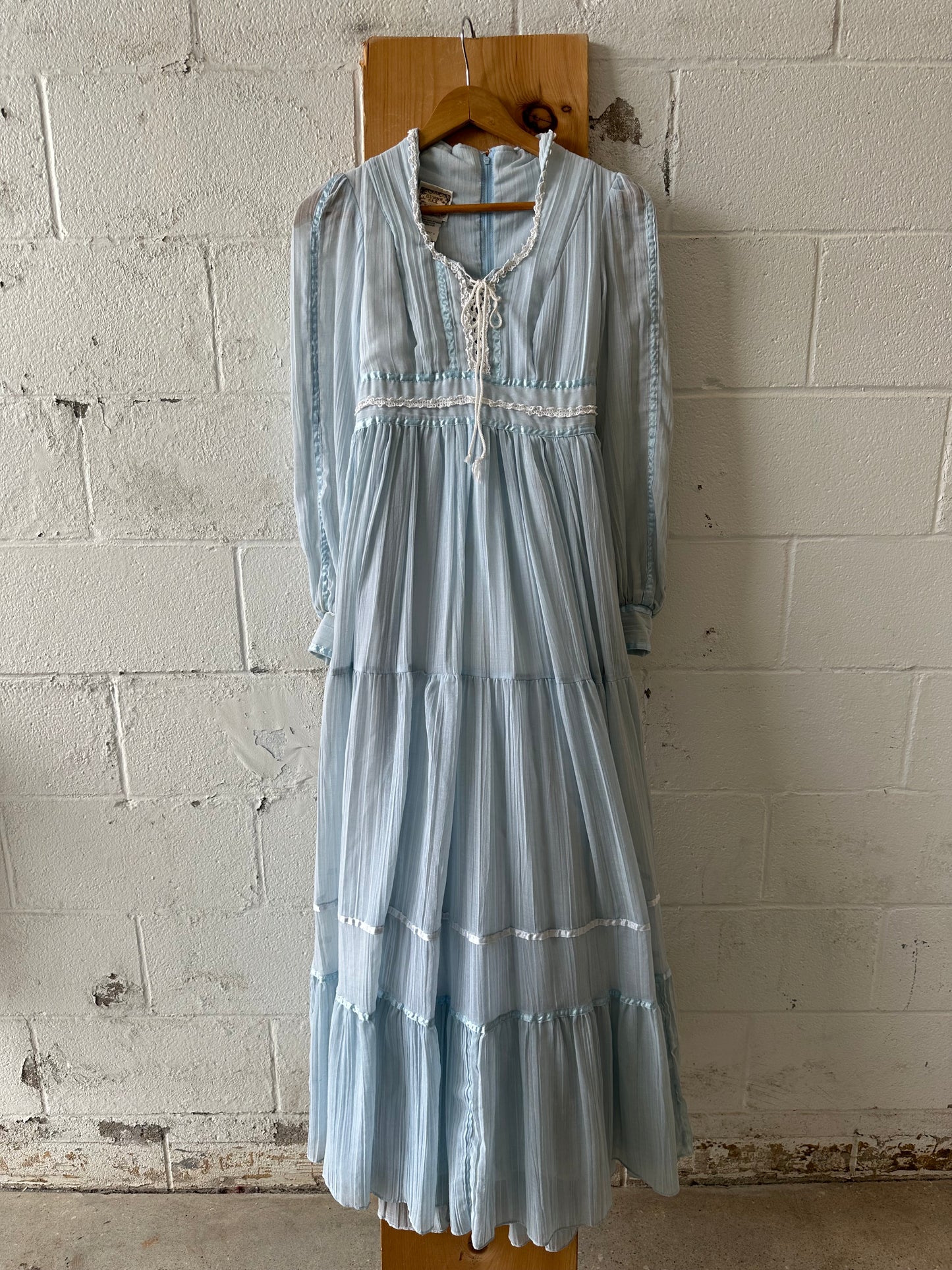 Vtg Gunne Sax by Jessica Blue Dress : XS