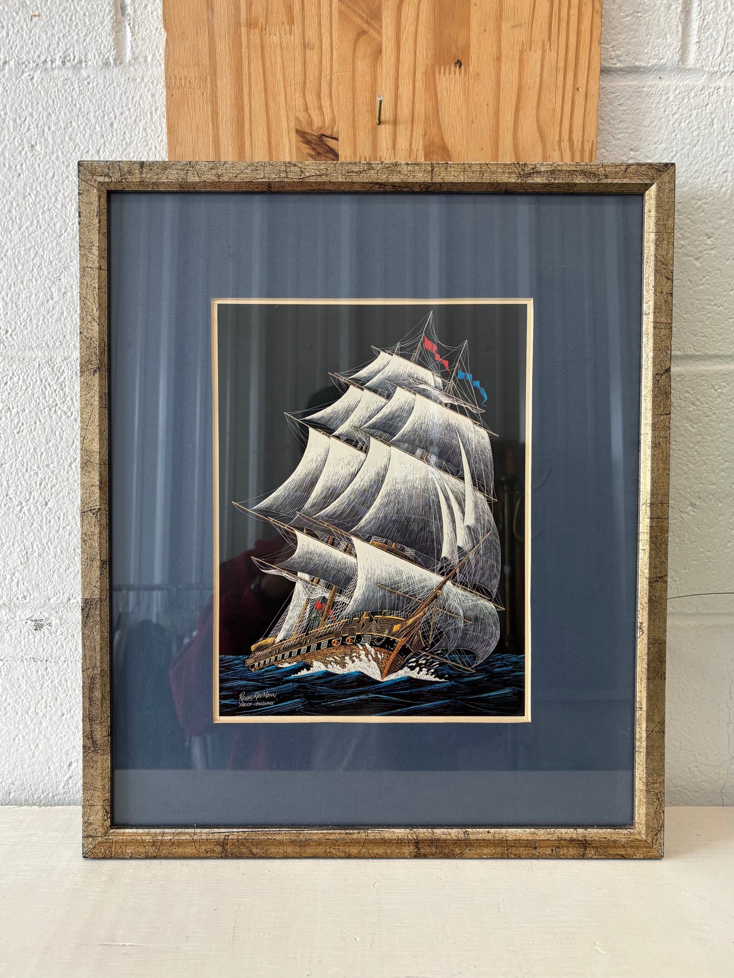Framed Ship Artwork (Local Pickup Only)