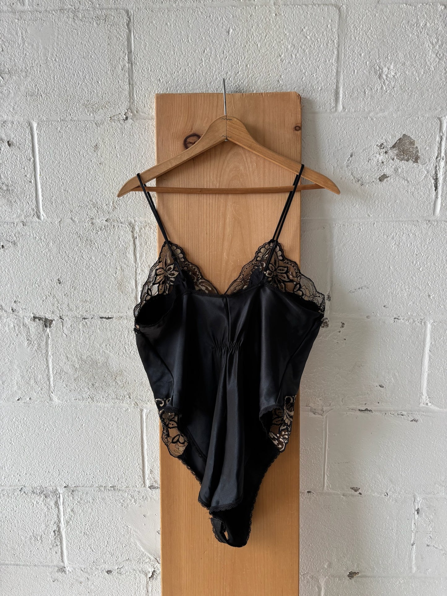 Vtg Black Bodysuit : M