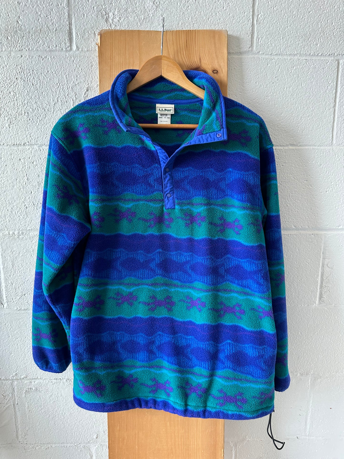 LL Bean Aquatic Fleece Pullover : M