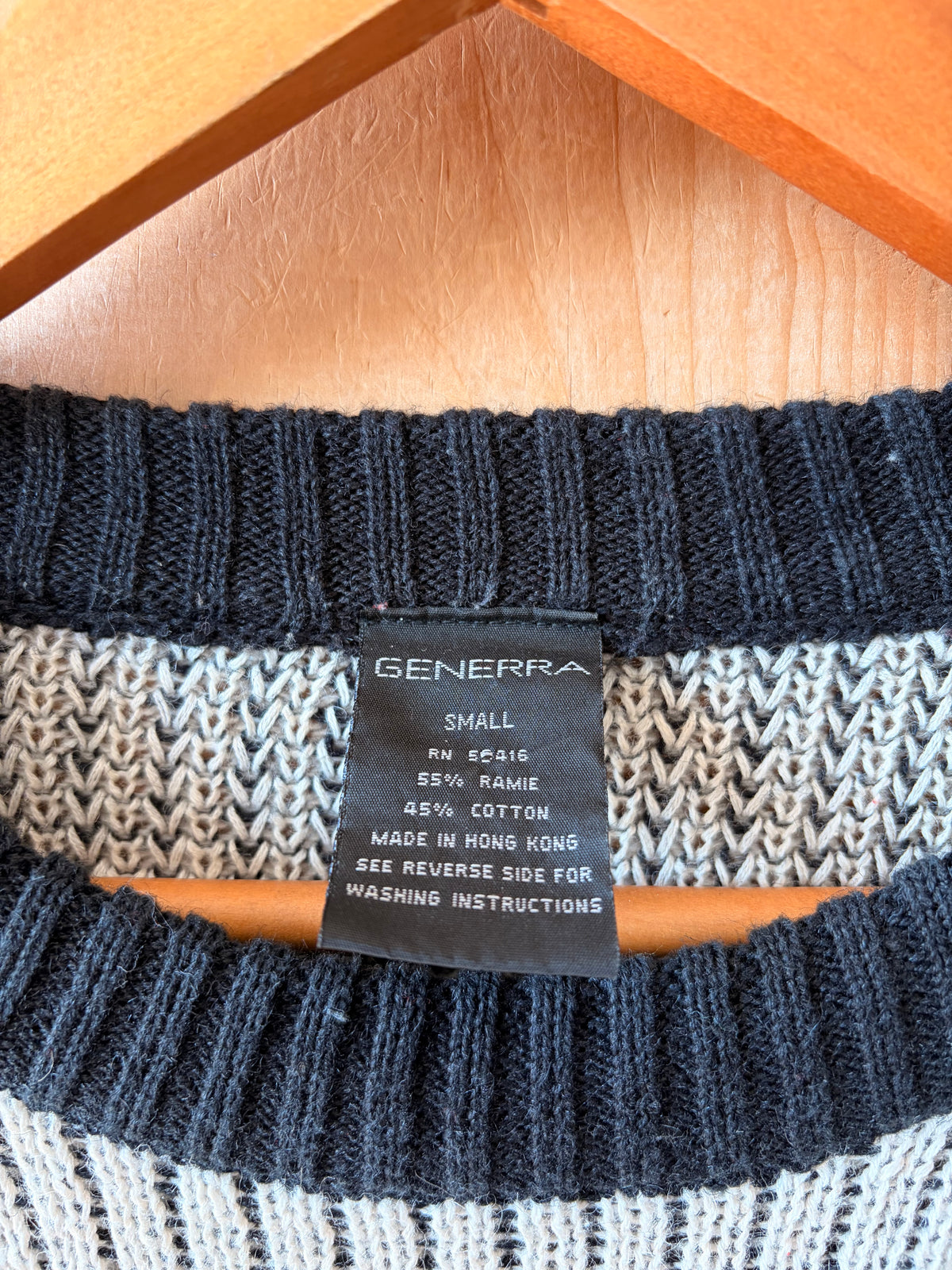 Vtg Generra Mountain Landscape Sweater : S (As Is)