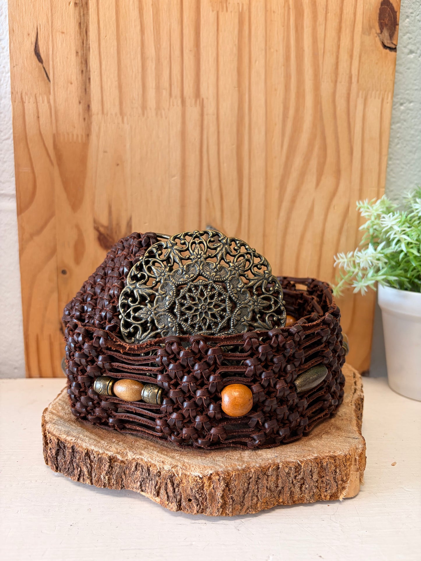 Beaded Woven Belt