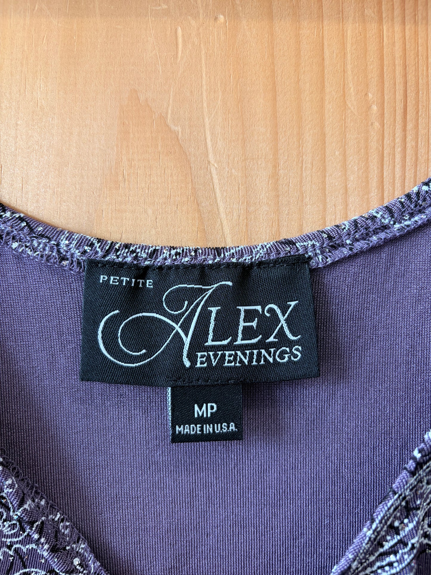 Purple Paisley Shimmer Top : MP