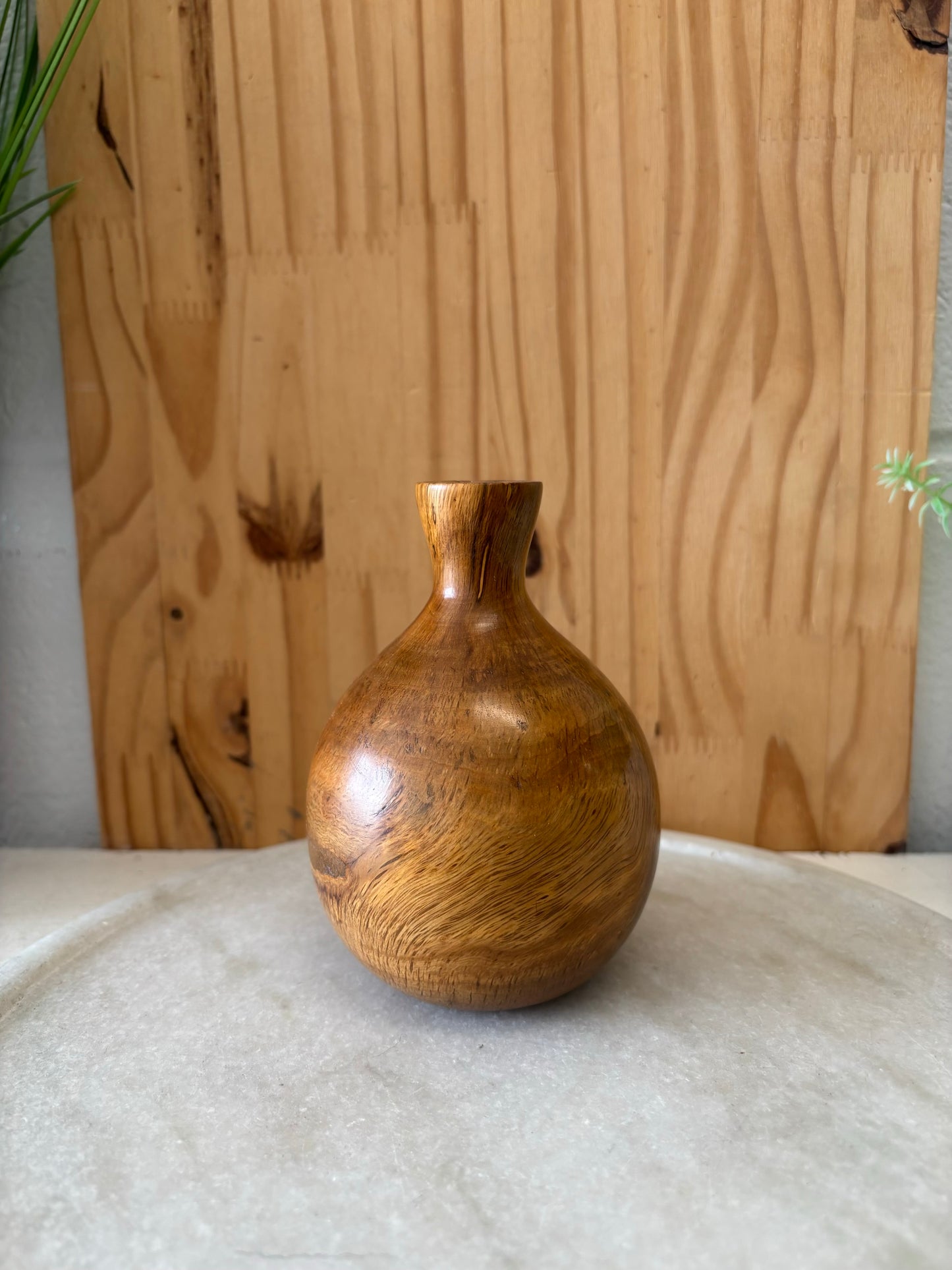 Small Wood Vase
