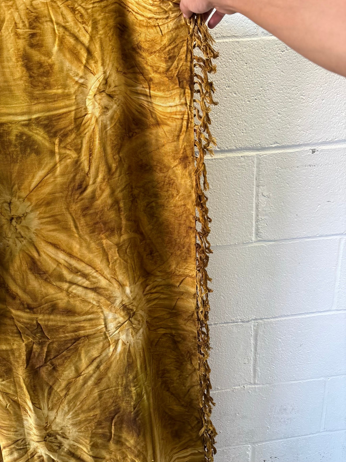 Earthy Fringe Scarf : 31” x 84”