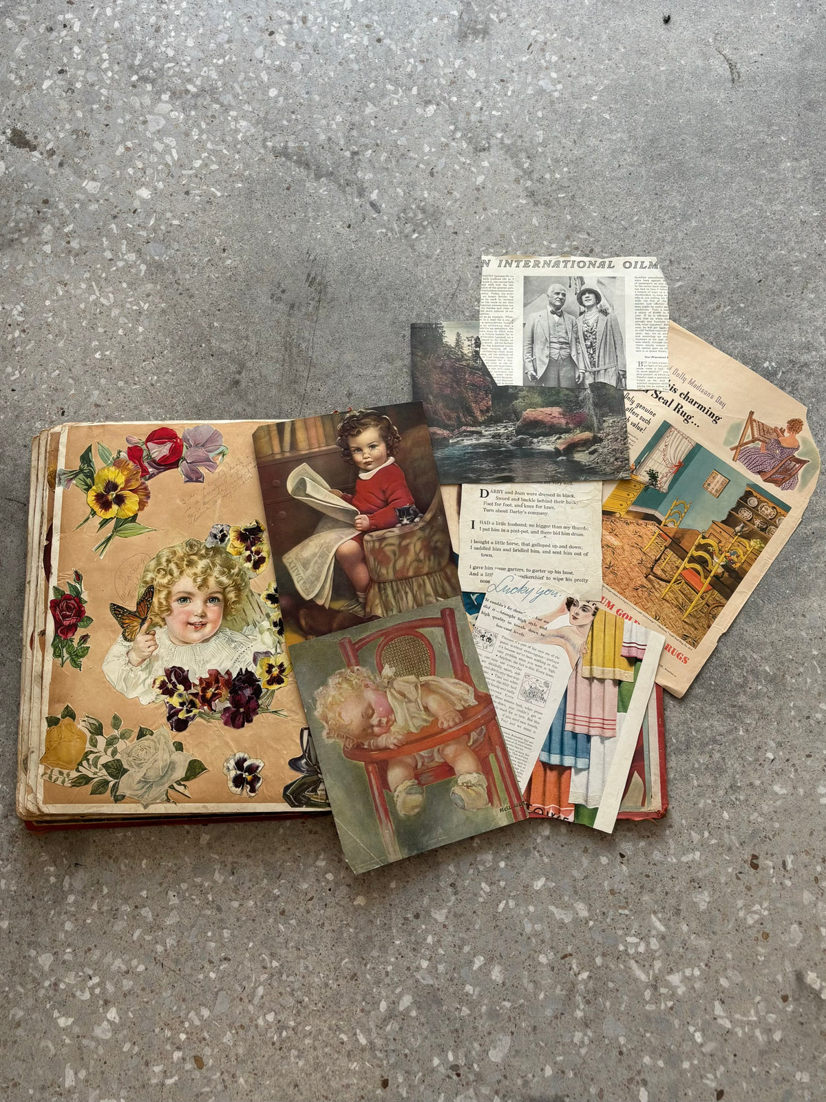 Vtg Early 1900’s Scrap Book (Local Pickup Only)