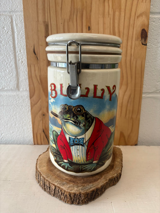 Vtg Colibri Bullfrog Humidor Canister (Local Pickup Only)