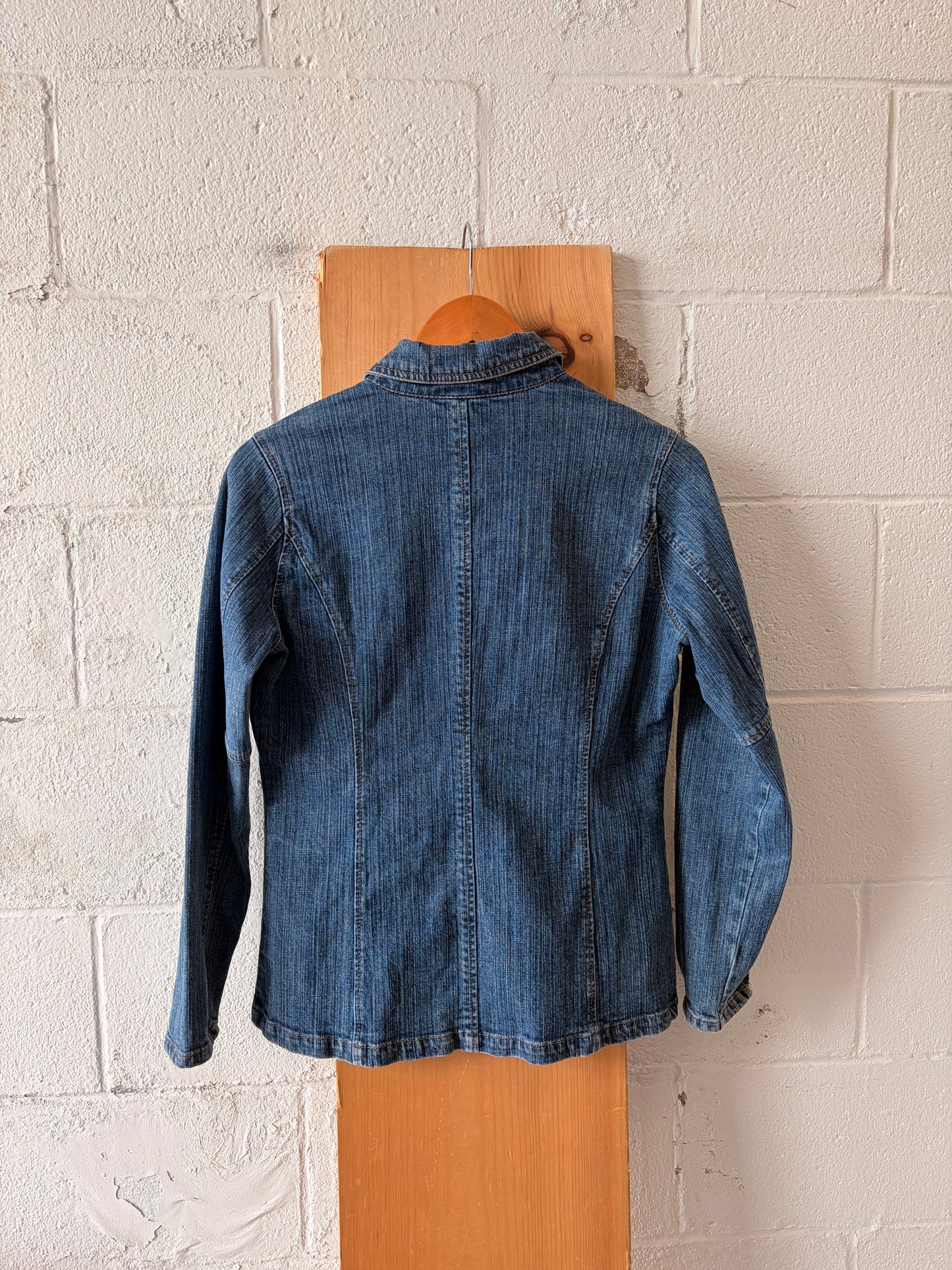 Ruffled Denim Jacket : M