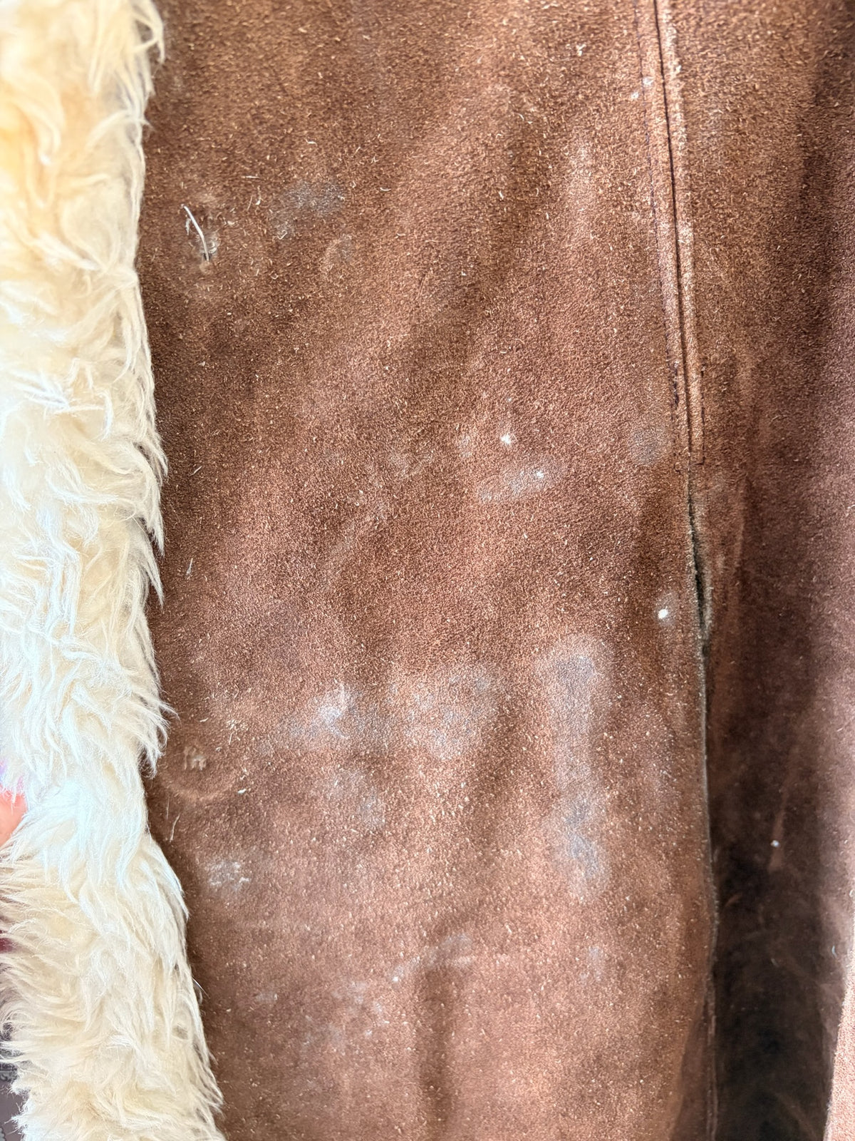 Vtg Suede Penny Lane Cape : OS