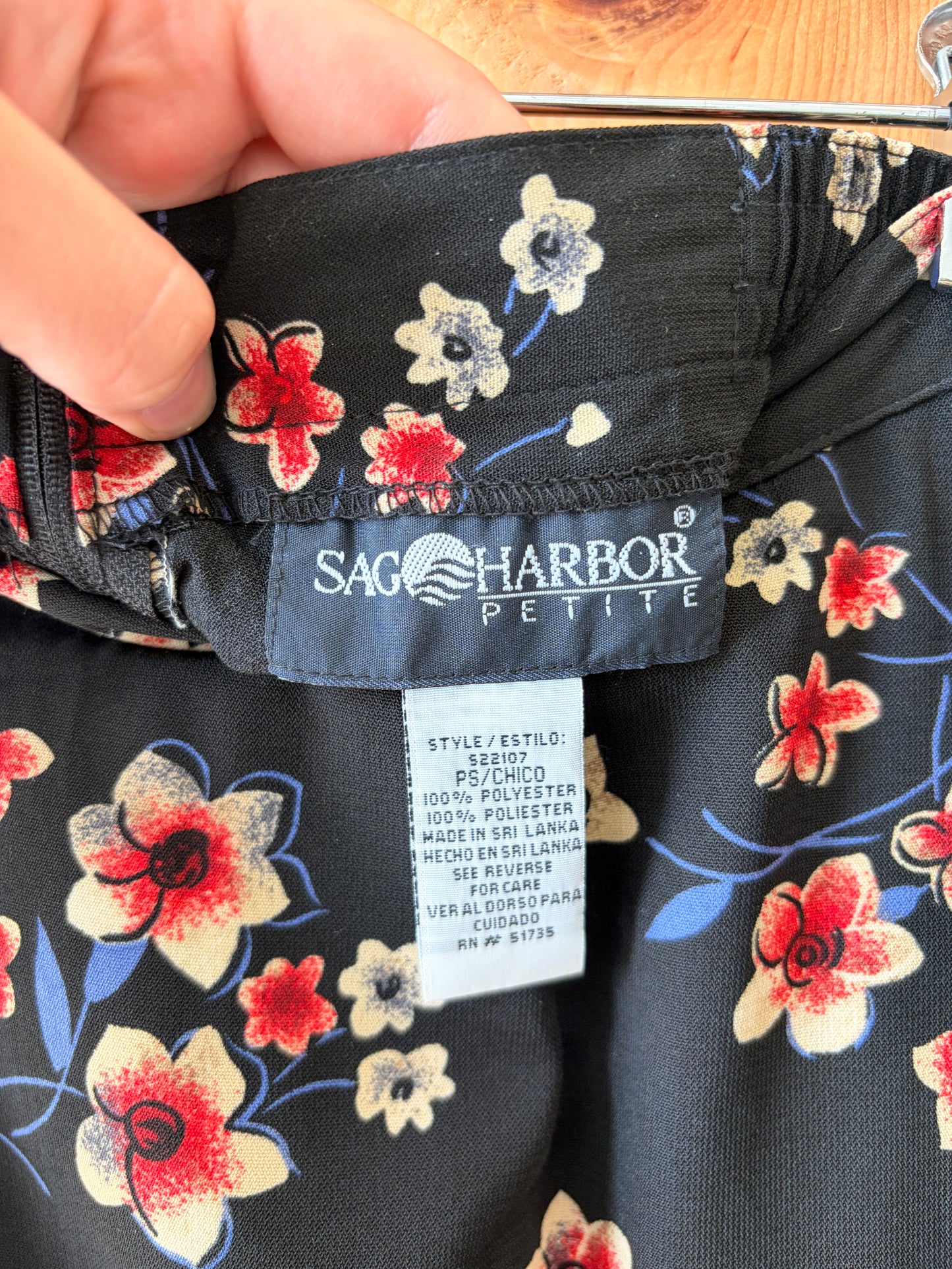 Vtg Floral A-Line Skirt : PS