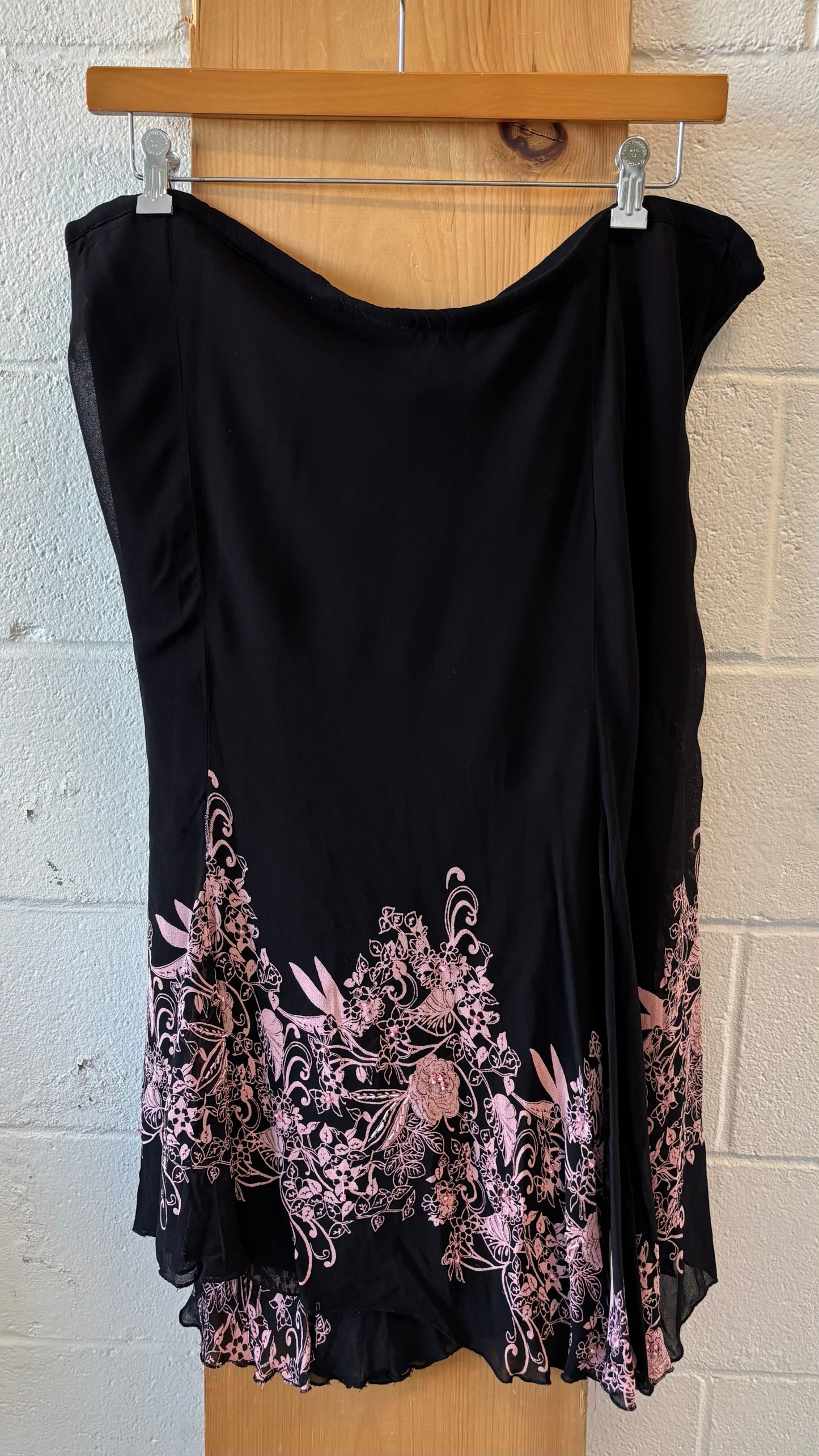 Black & Pink Skirt : 1X