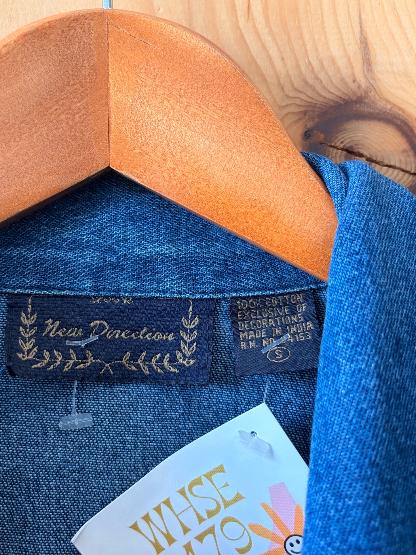 Patchwork Cut Off Denim Vest : S