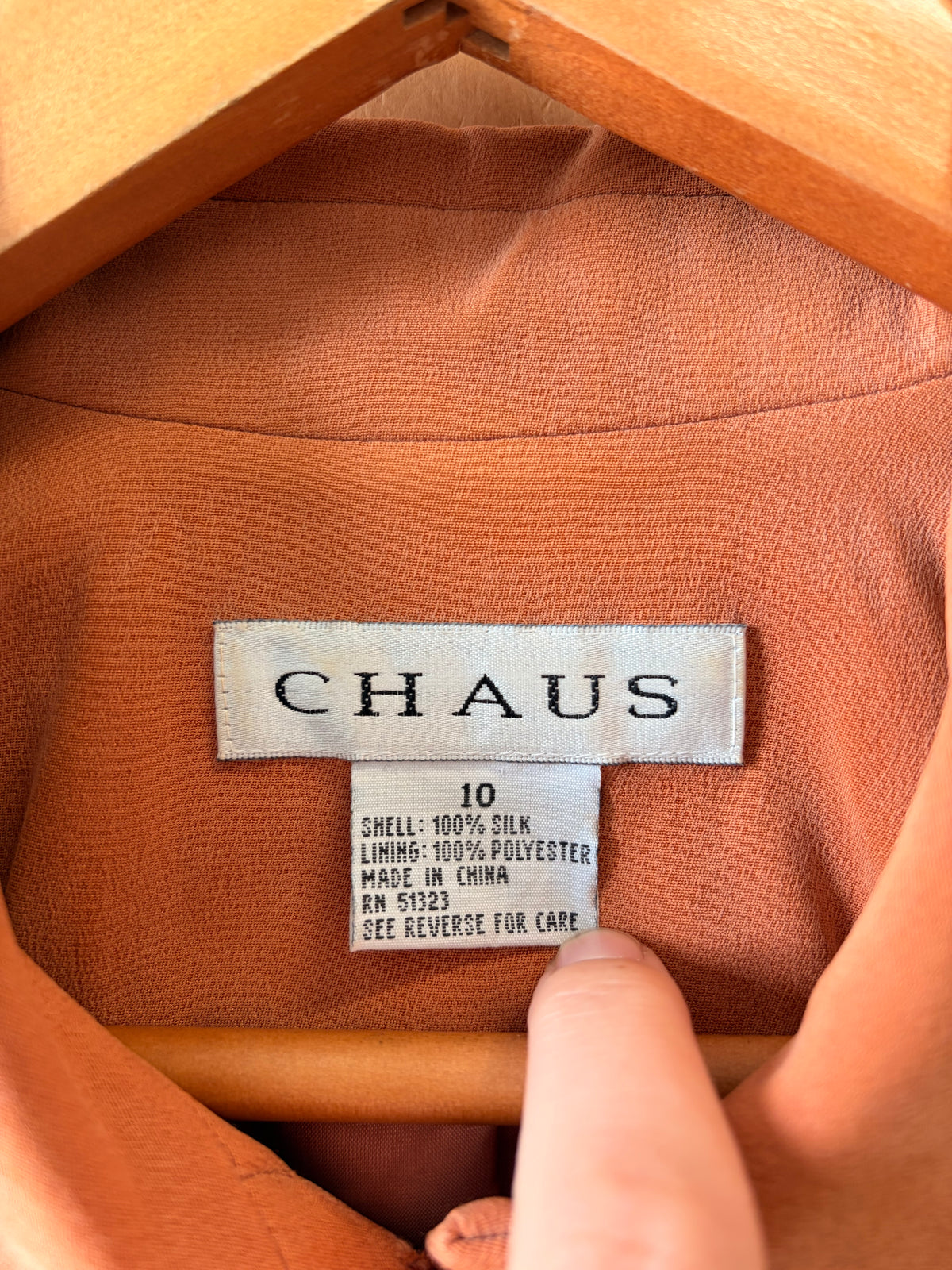 Orange Silk Blazer : 10