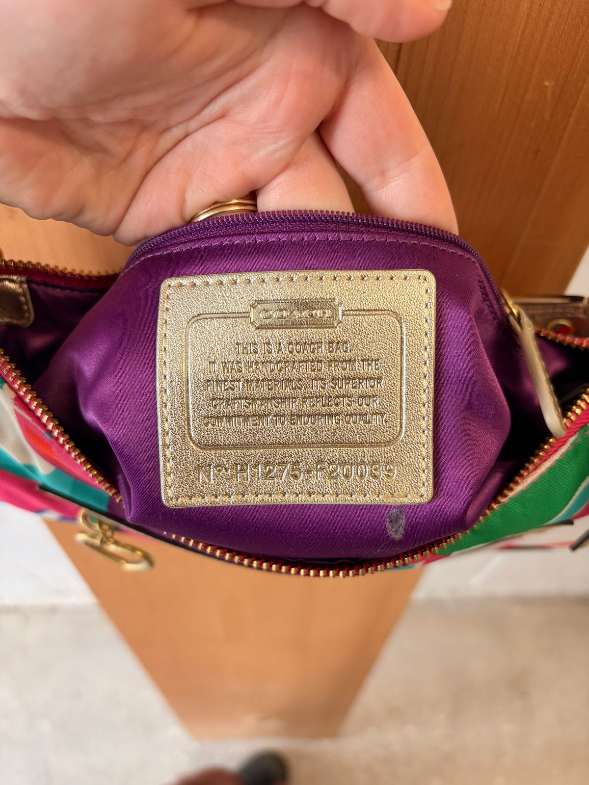 Bright Coach Poppy Bag
