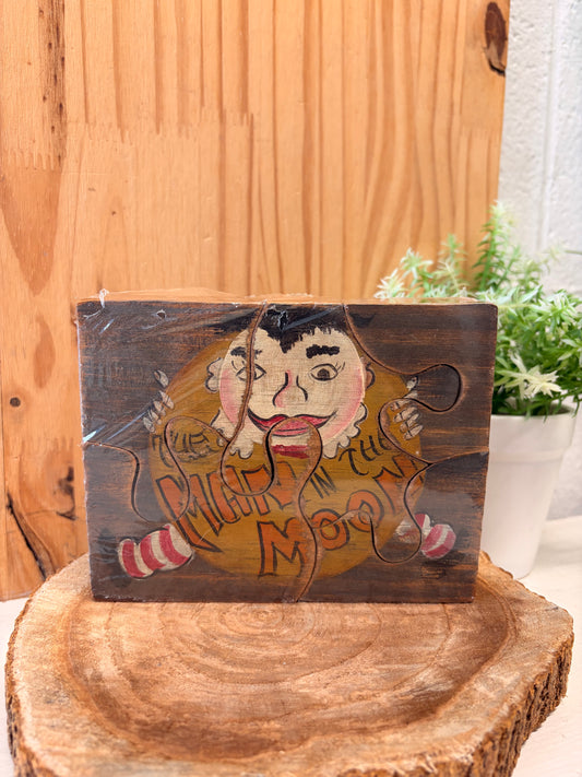 Handmade “Man in the Moon” Jigsaw Puzzle