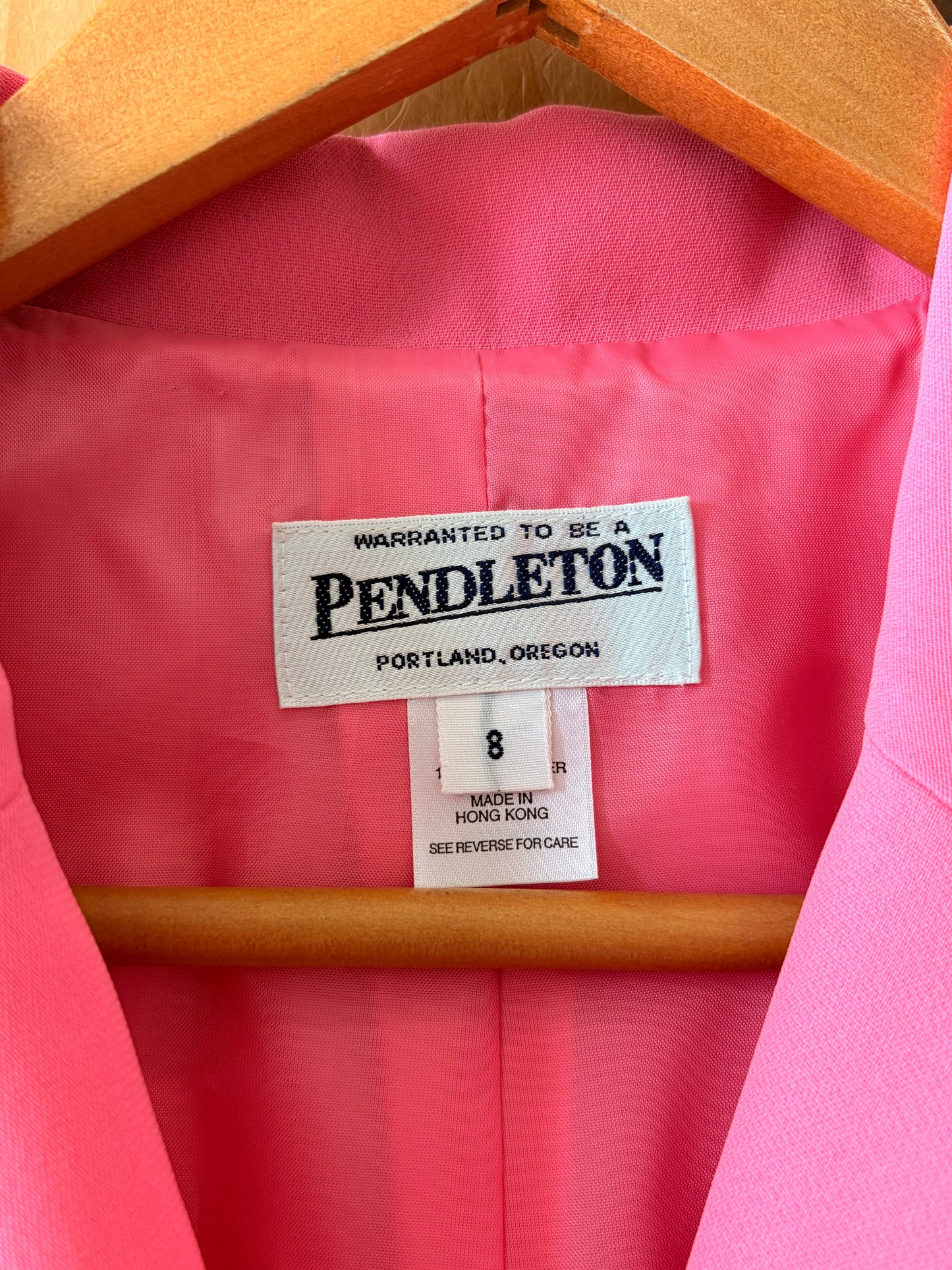 Bright Pink Pendleton Blazer : 8