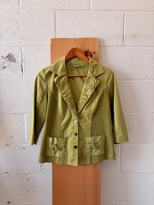 Green Blazer Blouse : M/L
