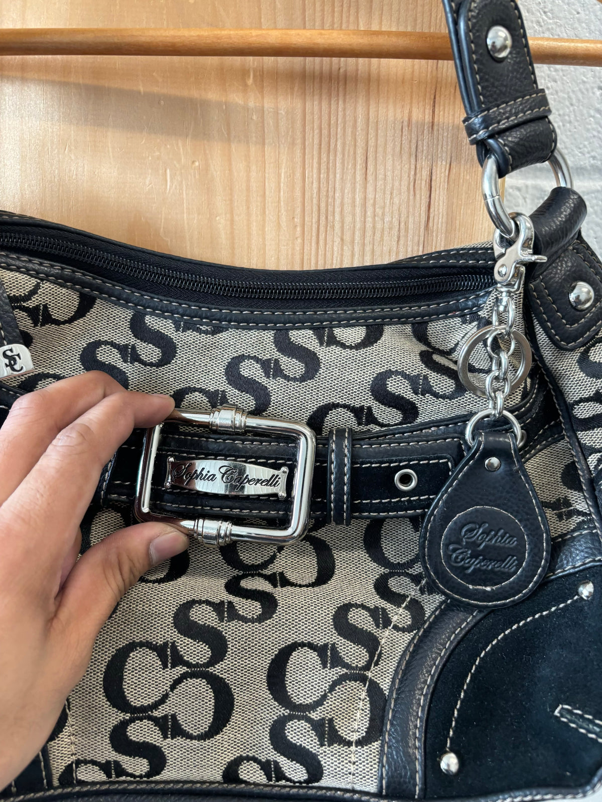 Sofia Caperelli Buckle Detail Should Bag
