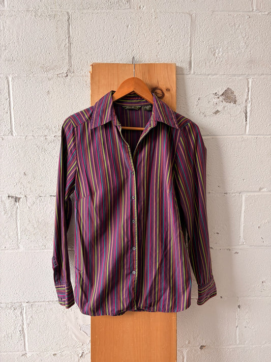 Purple Striped Shirt : Tall Medium