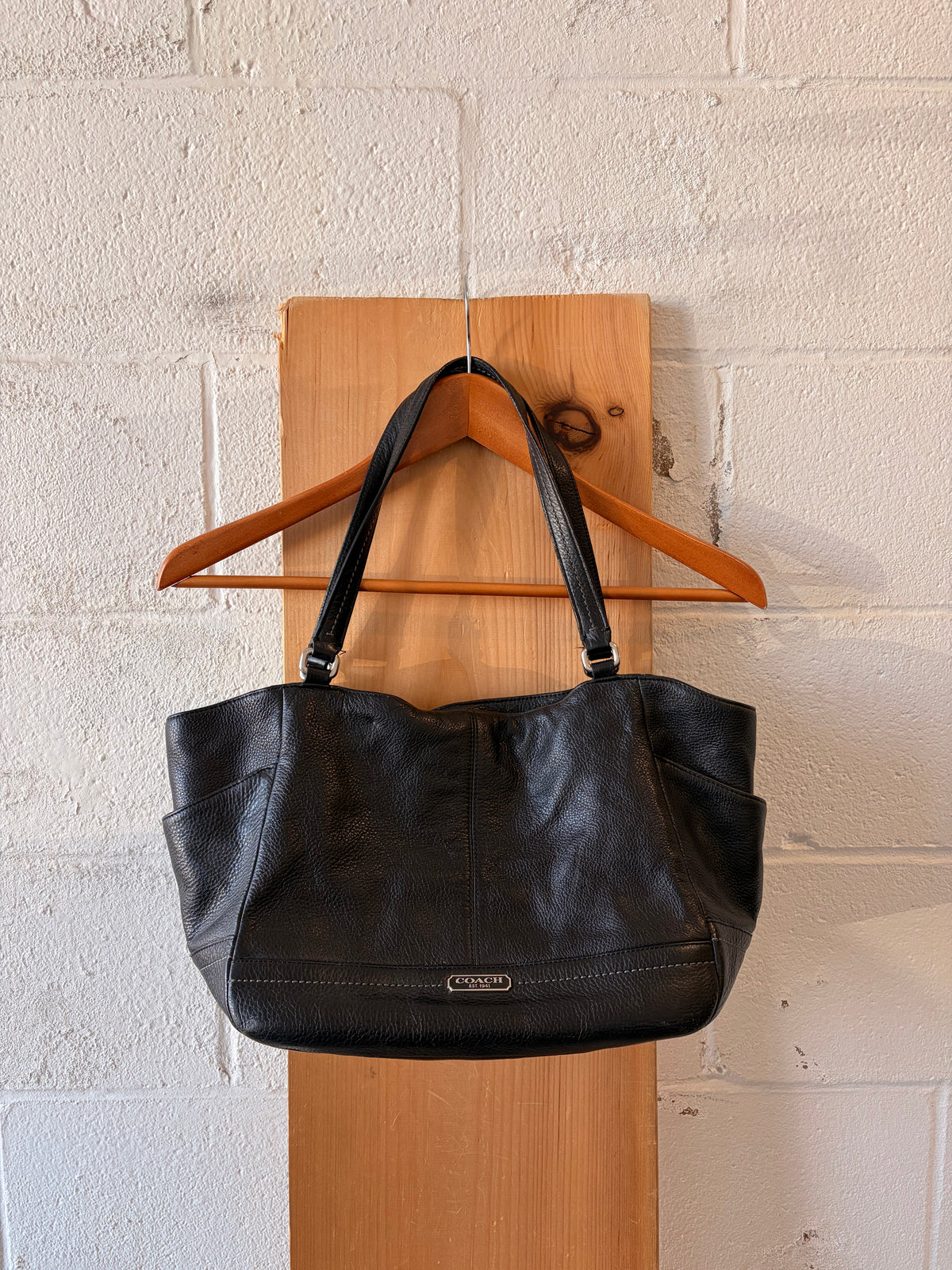 Classic Black Coach Purse