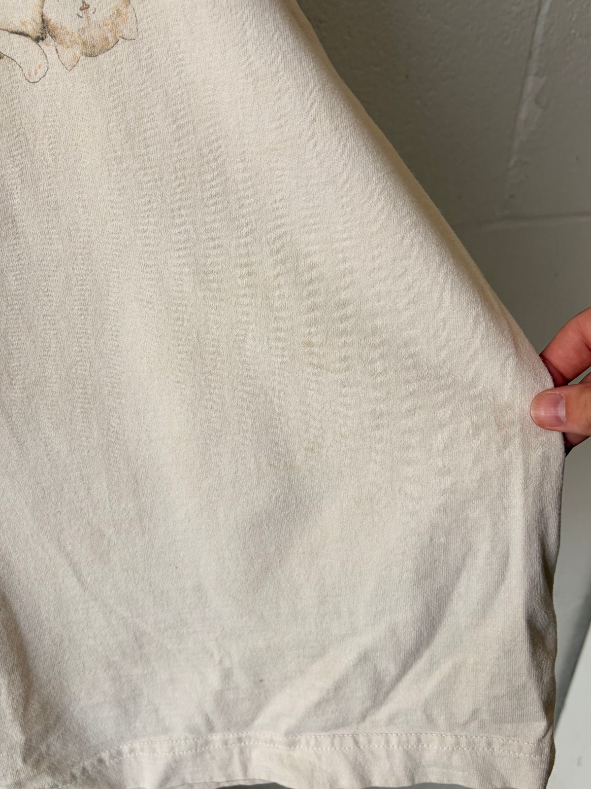 Vtg Cat Tee : L (As Is)