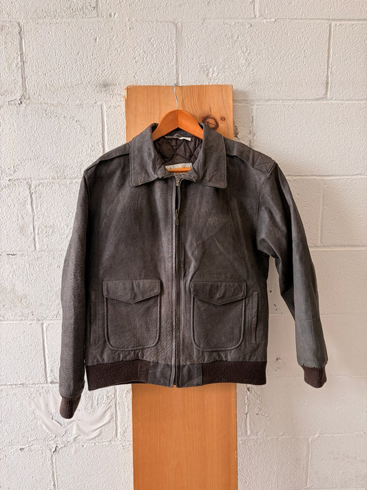 Vtg London Fog Leather Jacket : L/XL