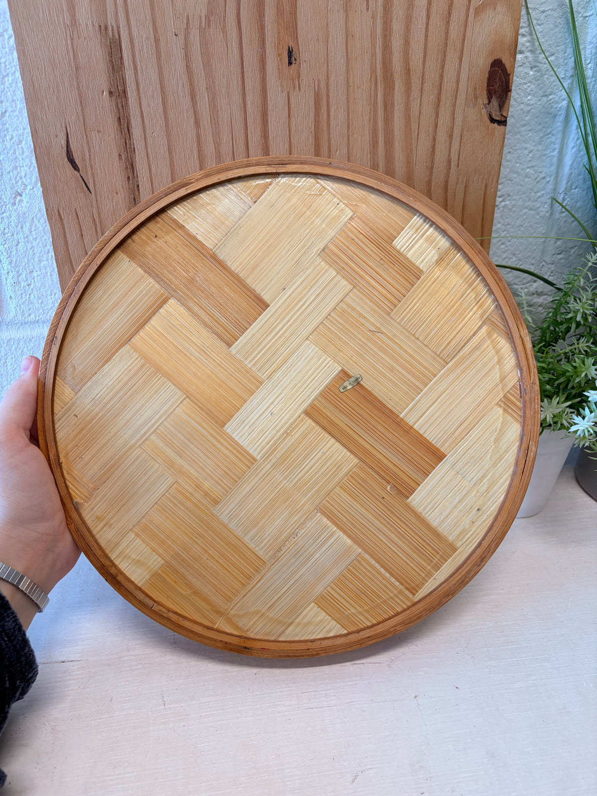 Vtg Butterfly Bamboo Coasters & Serving Tray Set (Local Pick Up Only - As Is)