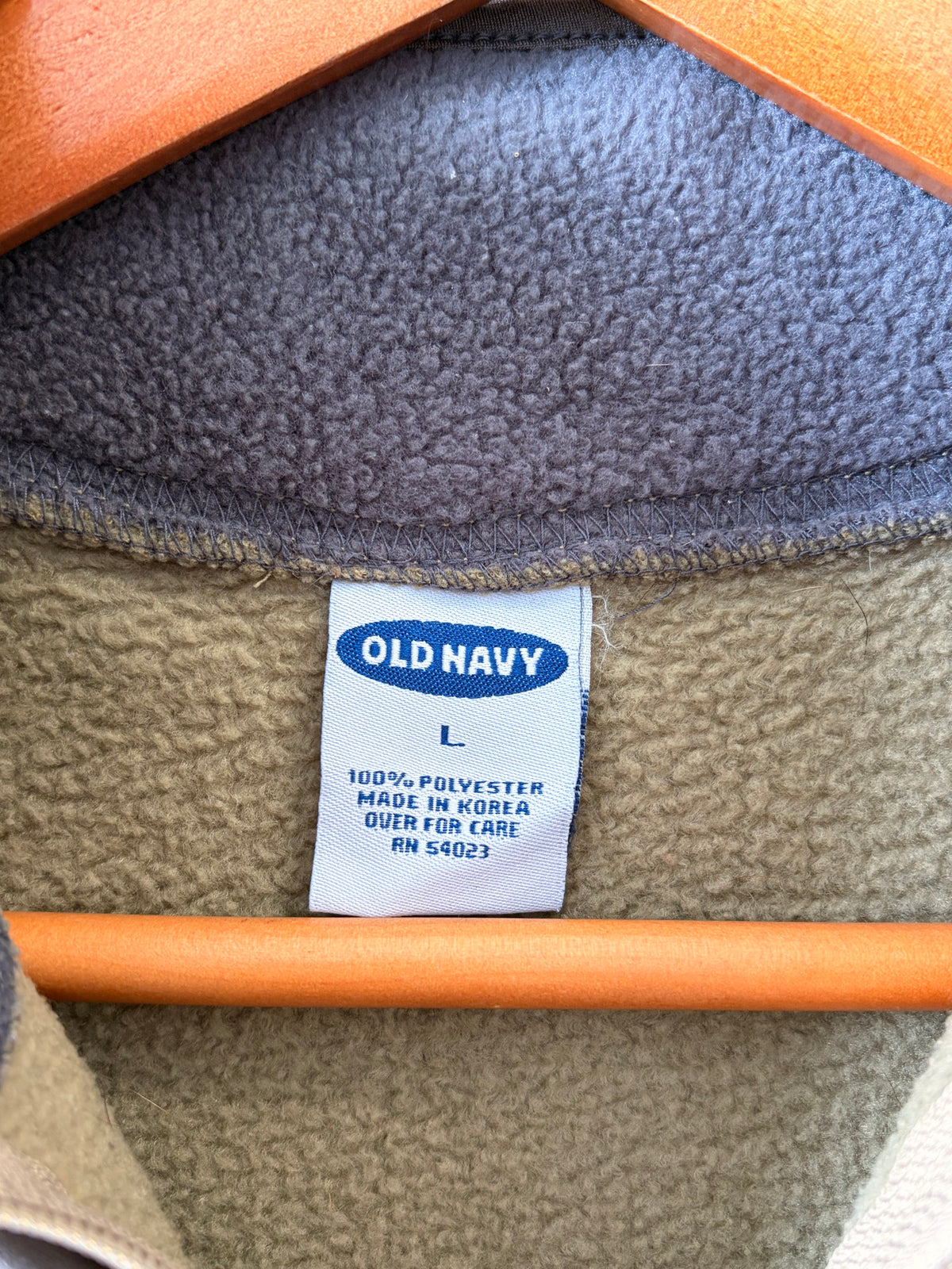 90’s Olive Fleece Vest : L