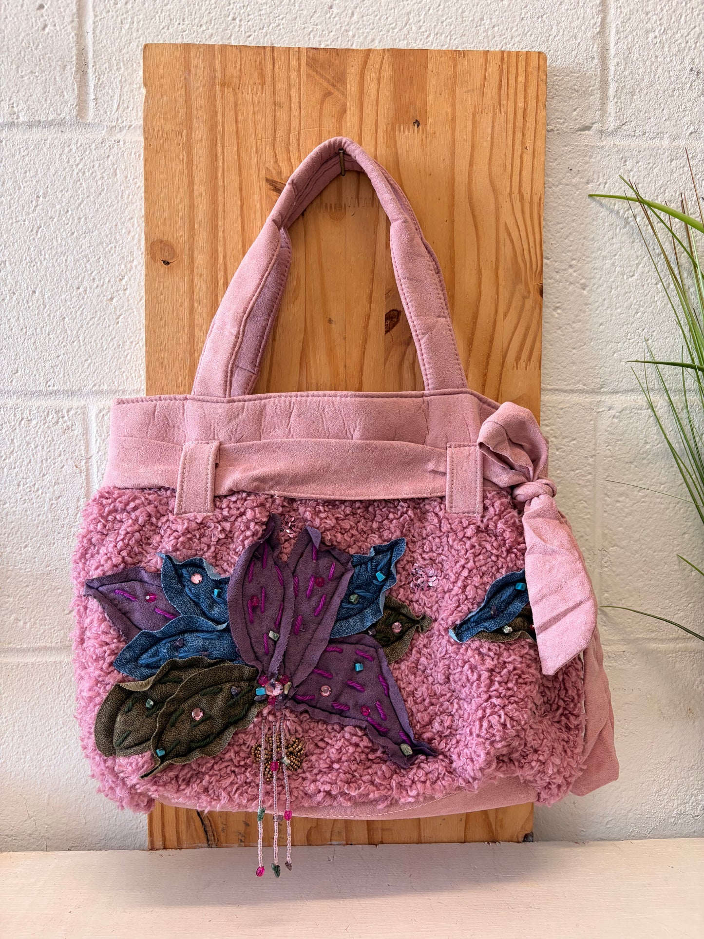 Far Nine Beaded Sherpa Purse