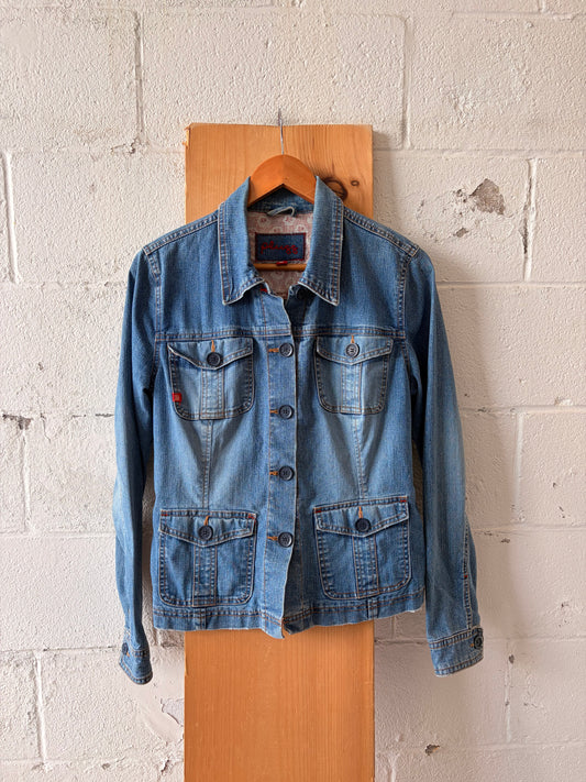 Y2K PLUGG Denim Jacket : L