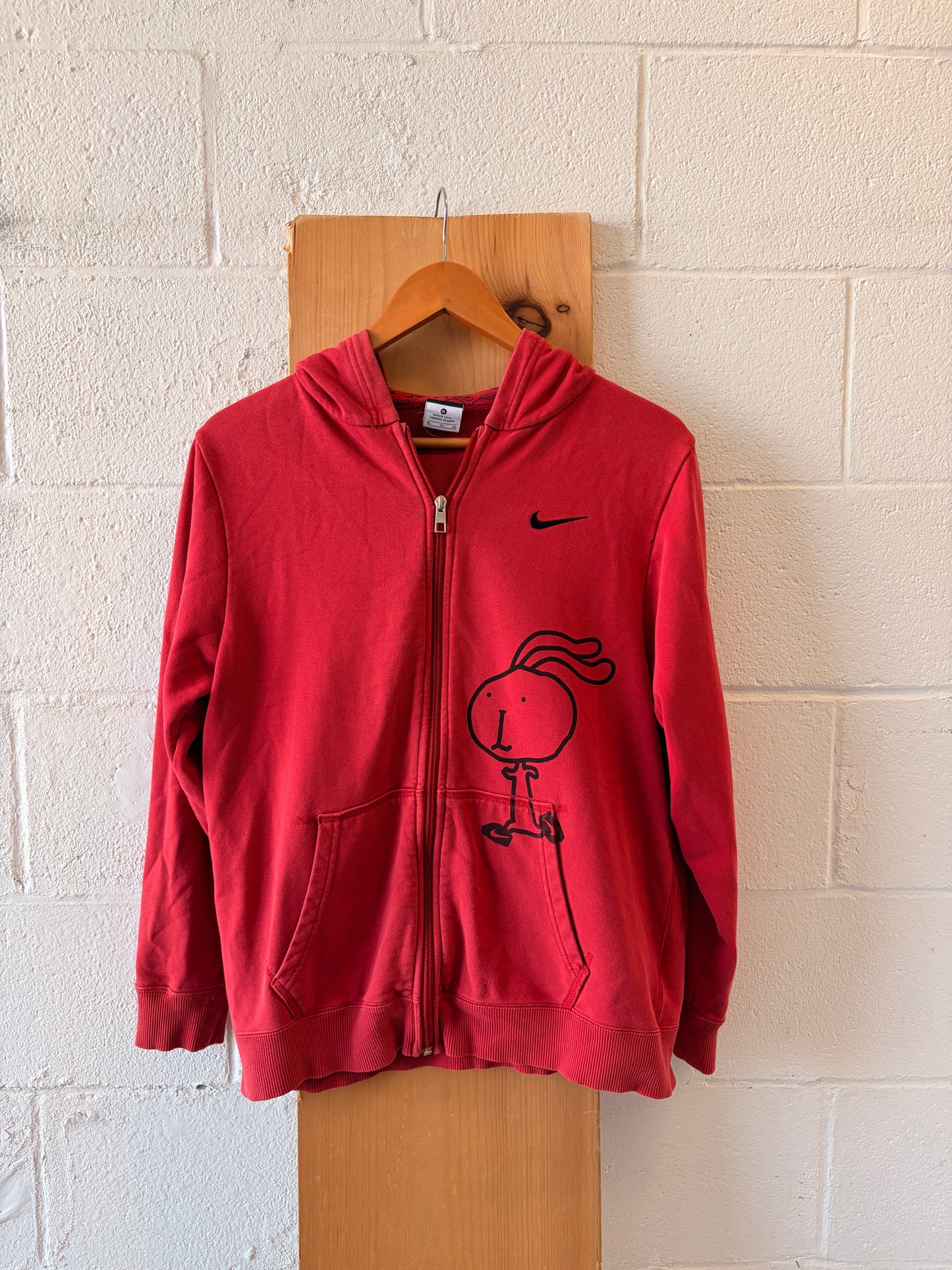 Nike Red & Black Bunny Hoodie : XL
