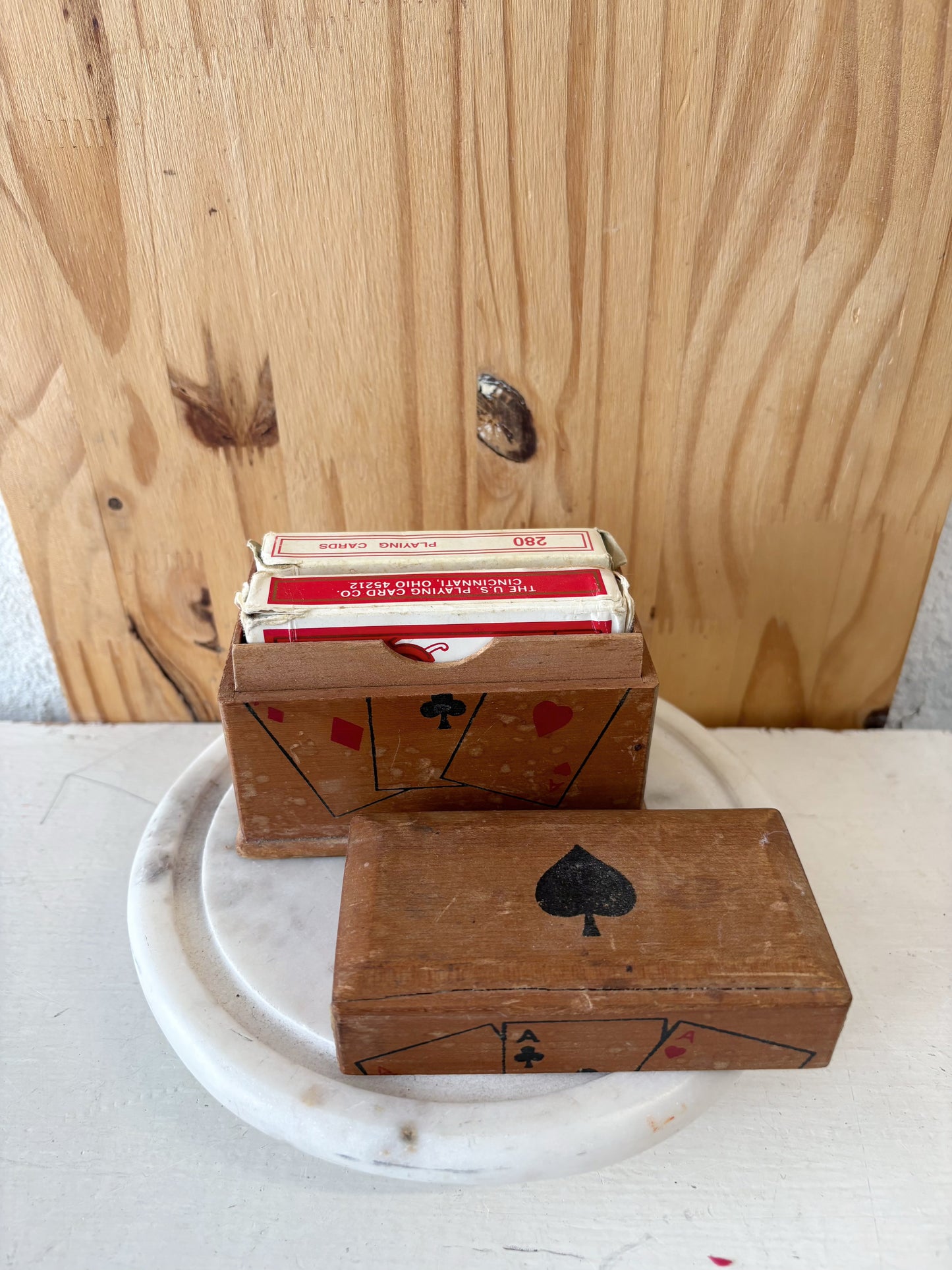 Vtg Playing Cards Box