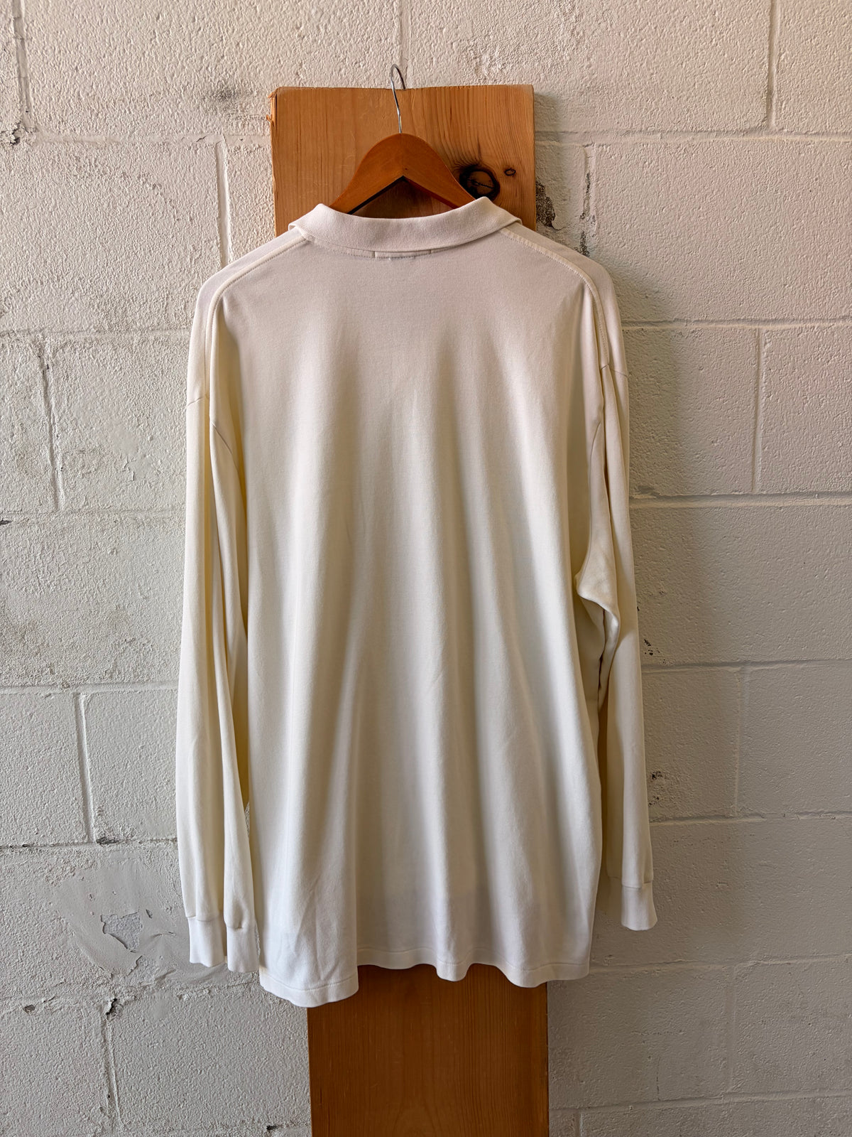 Cream Polo Ralph Lauren Long Sleeve : XXL