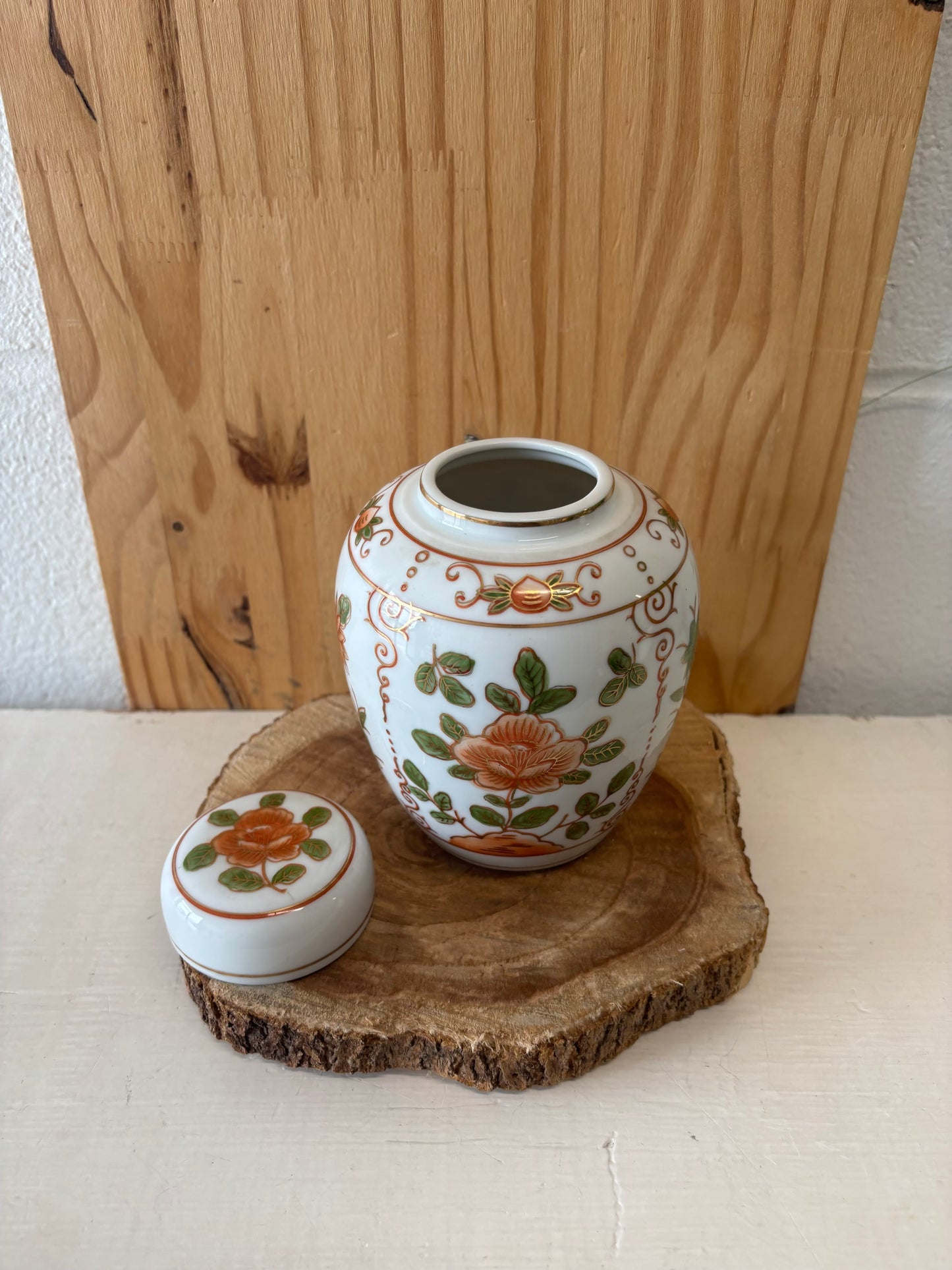Vtg Floral Vase (Local Pickup Only)
