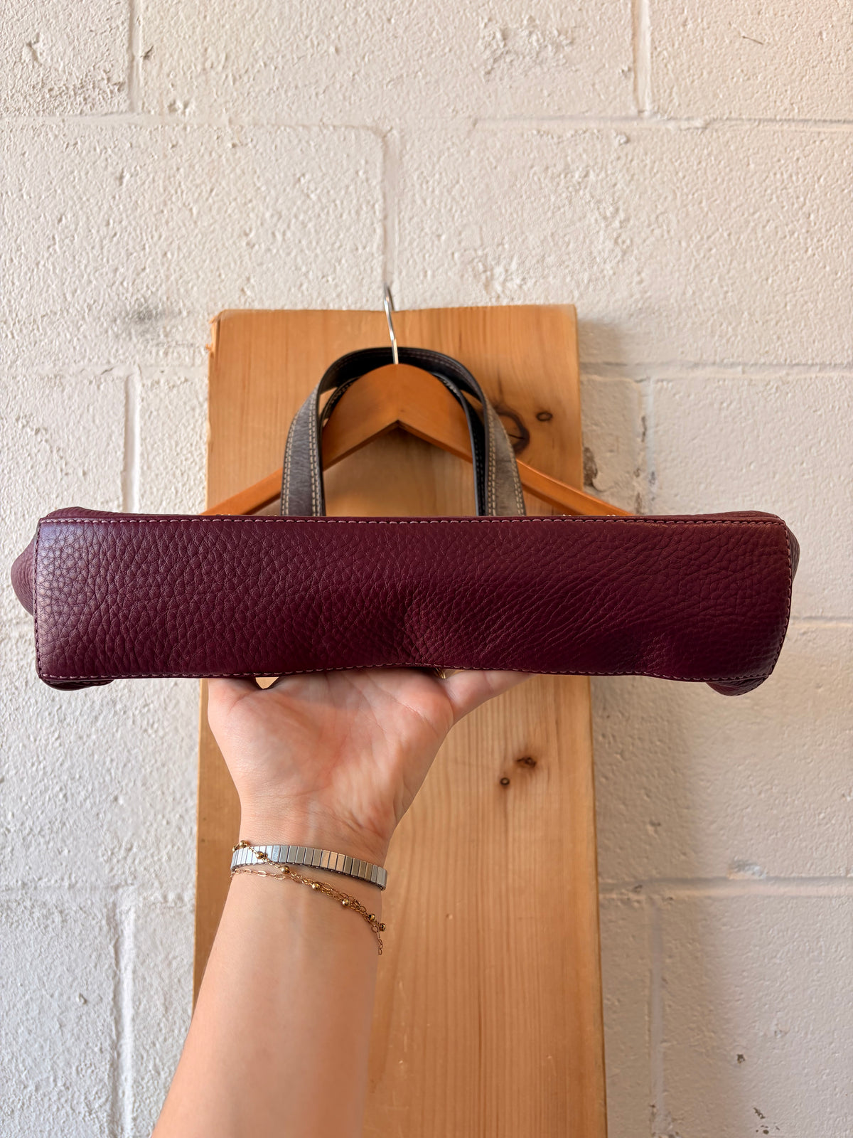 Vtg Wine Red Coach Chelsea Satchel