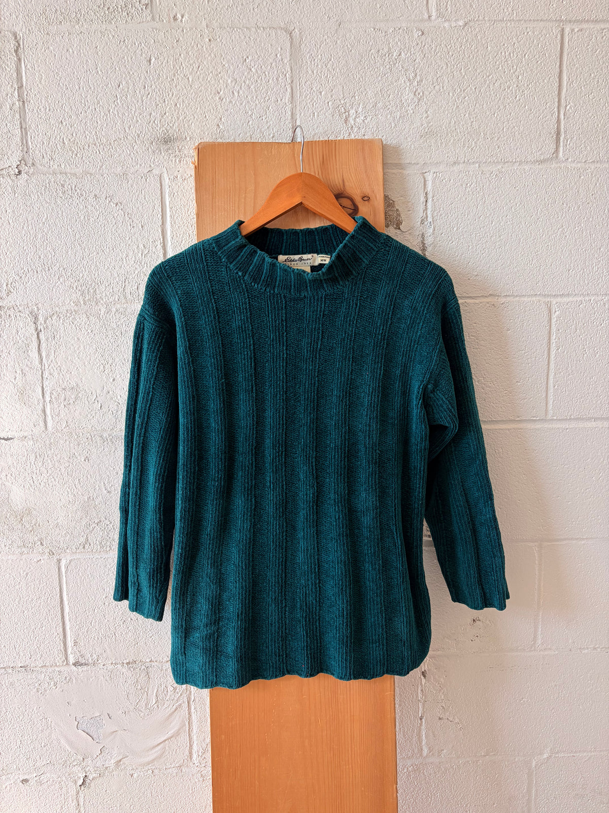 Vtg Cozy Teal Sweater : M