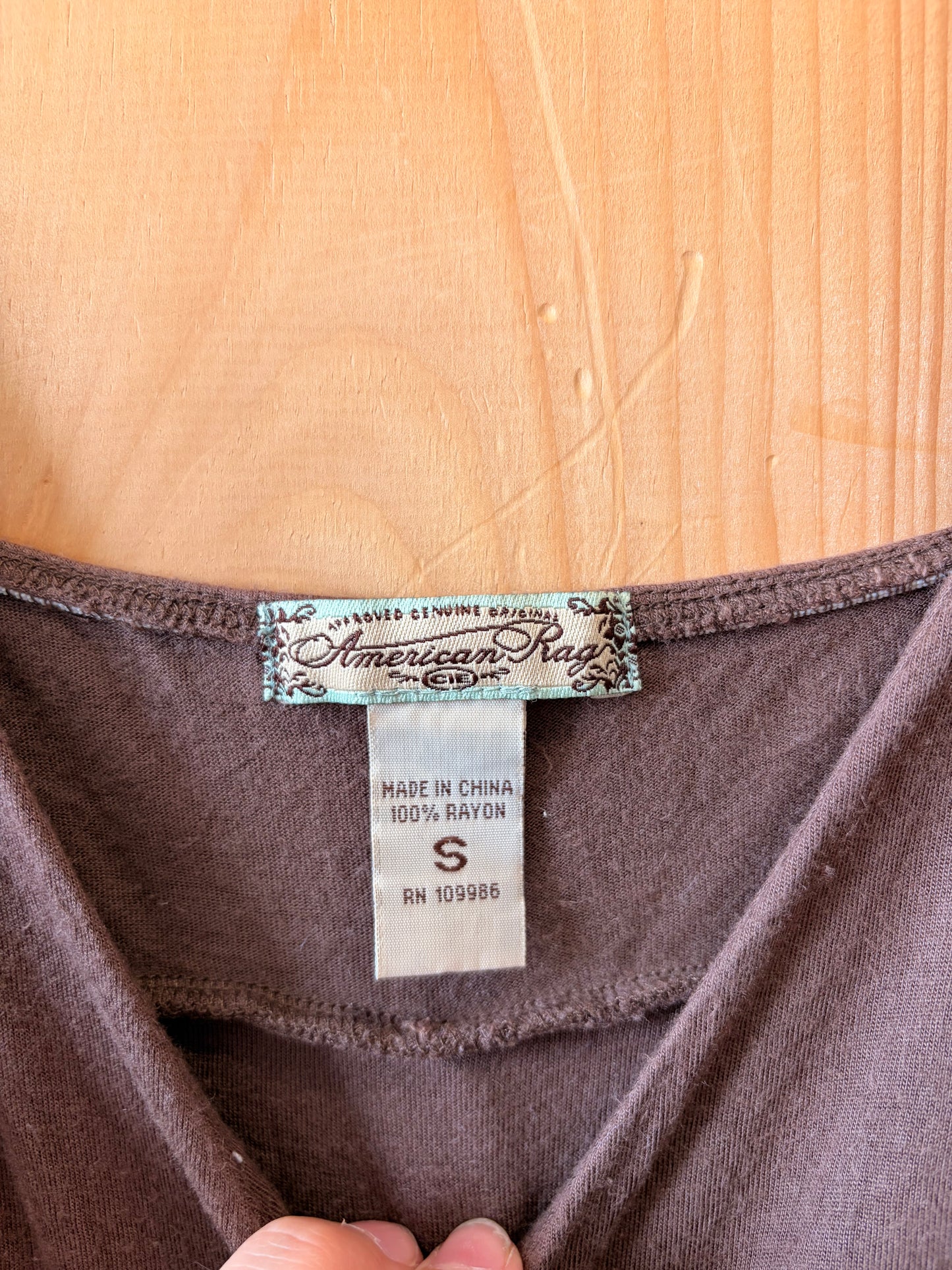 Y2K Brown Bubble Dress : S
