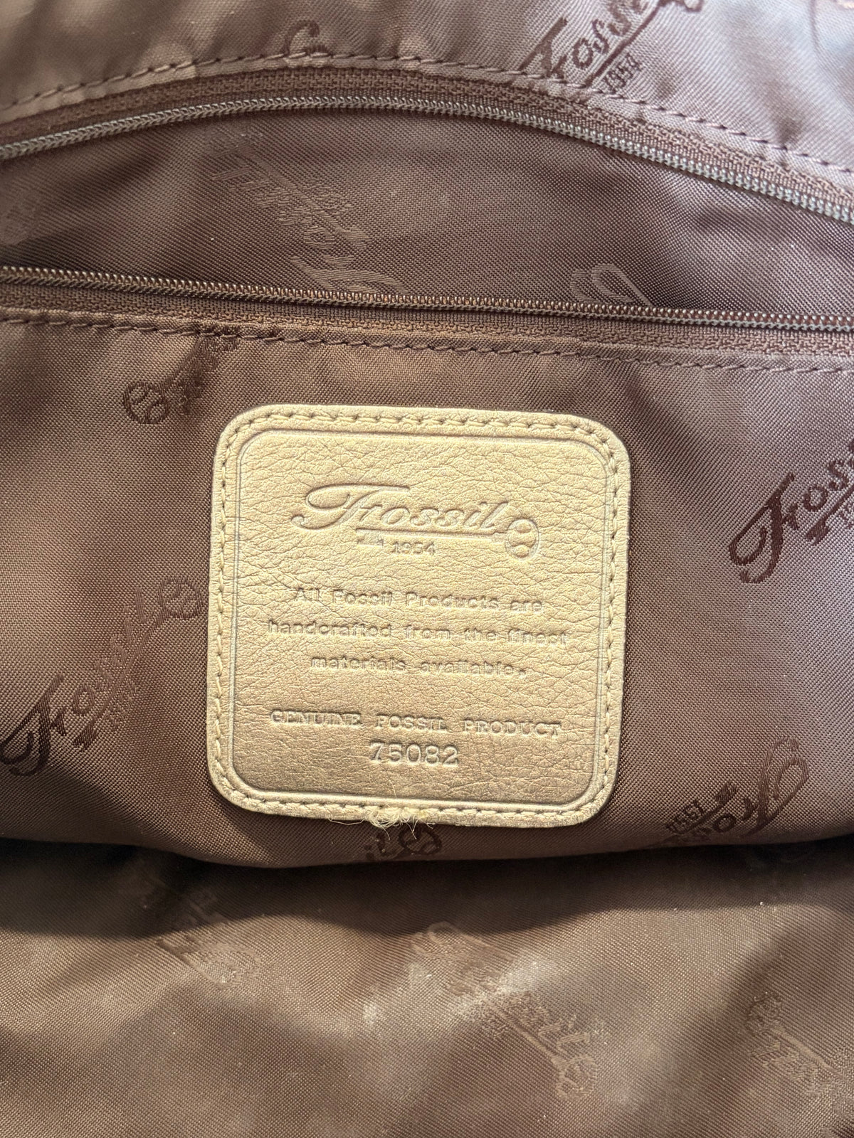 Vtg Fossil Tapestry Purse