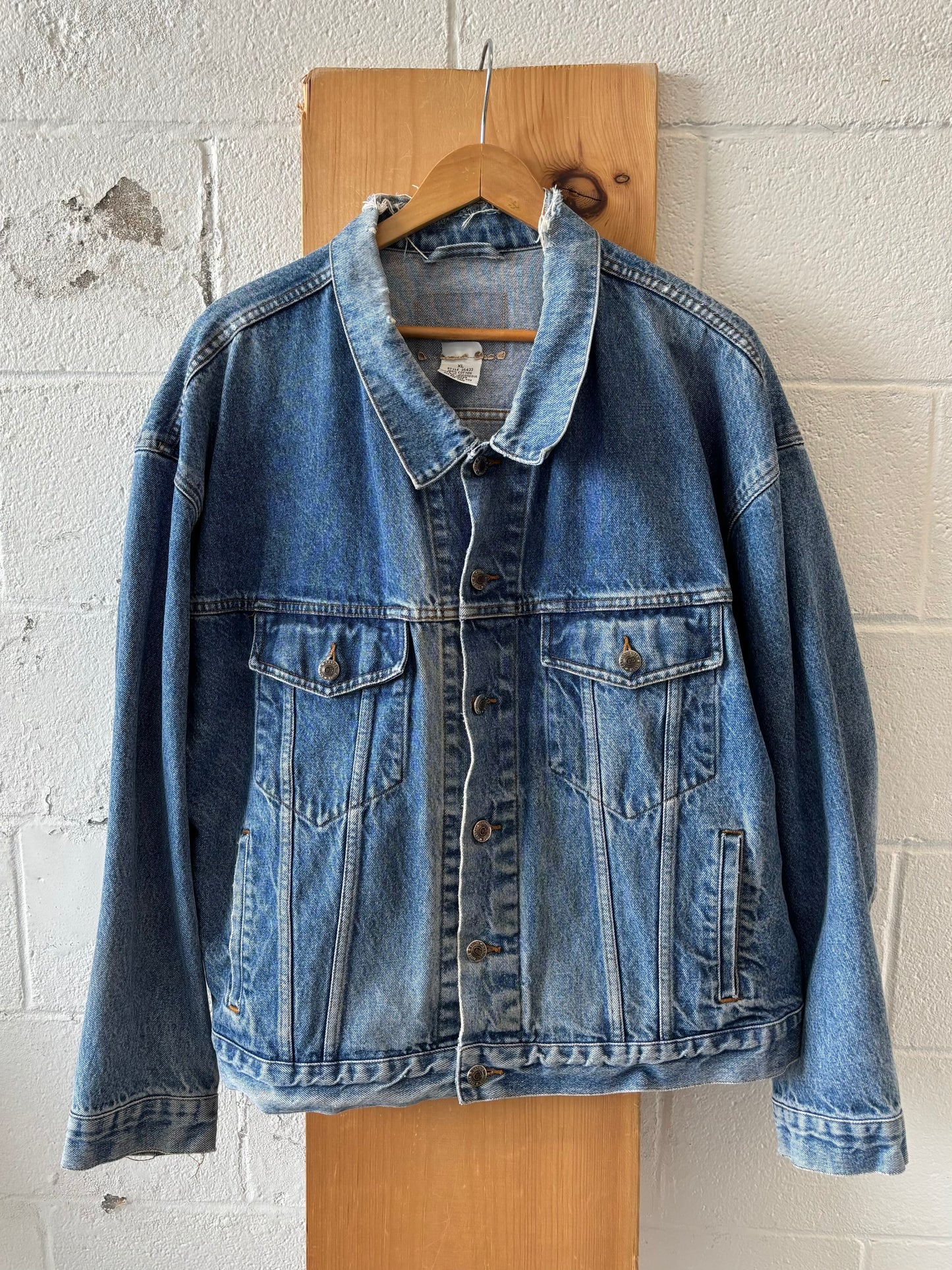 Vtg Trucker Denim Jacket : XL