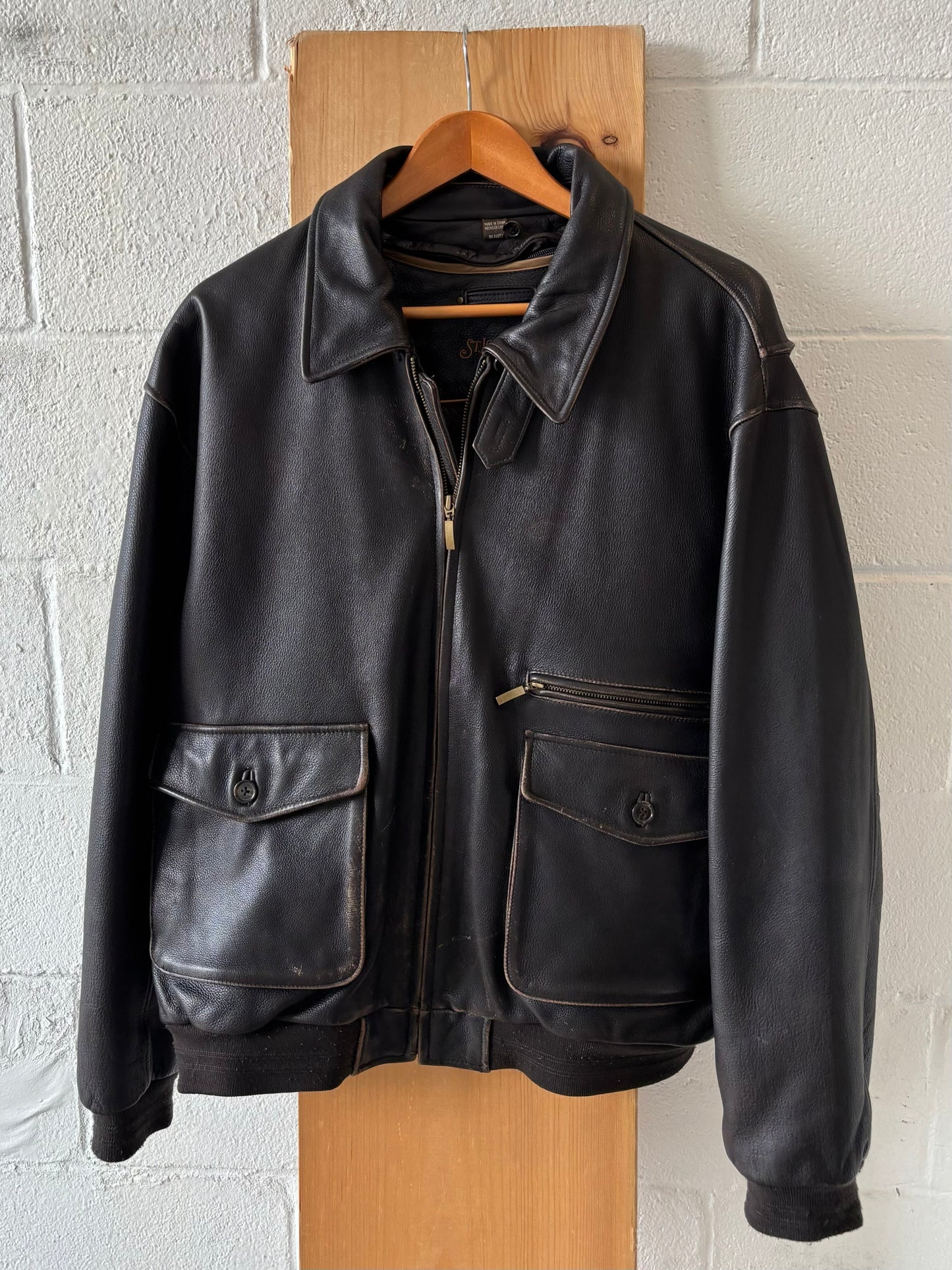 St. John’s Bay Leather Jacket : XL (Local Pickup Only)