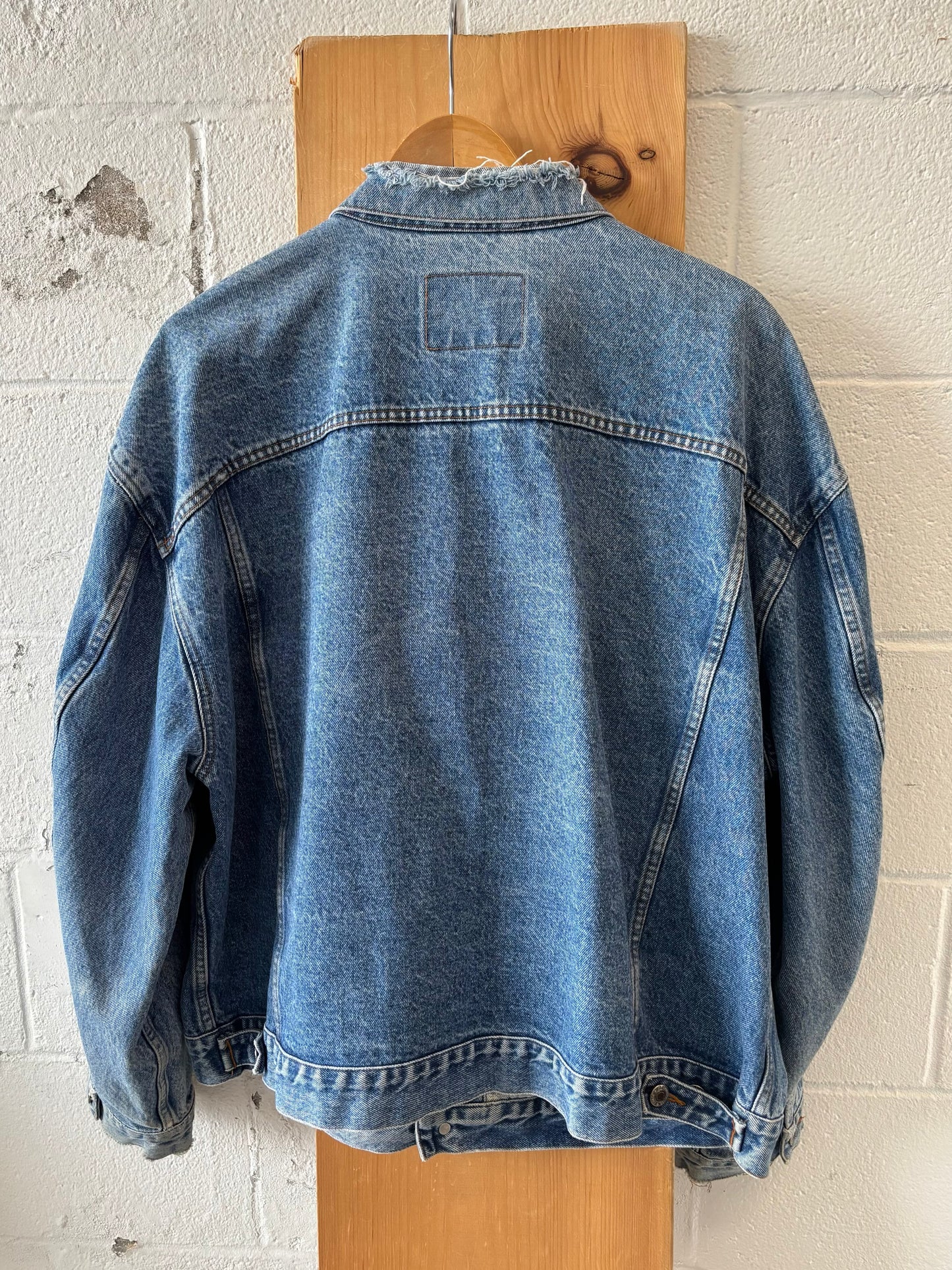 Vtg Trucker Denim Jacket : XL