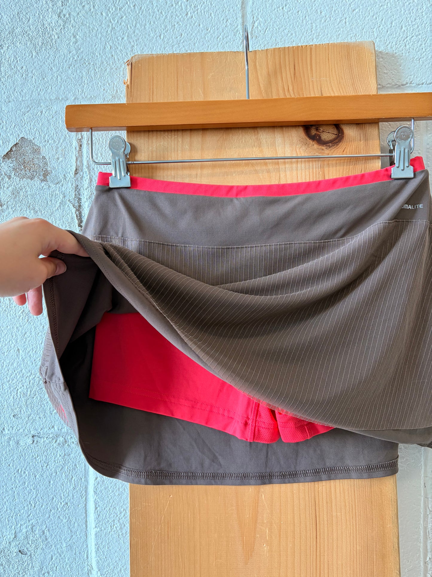 Brown & Pink Adidas Tennis Skort : M