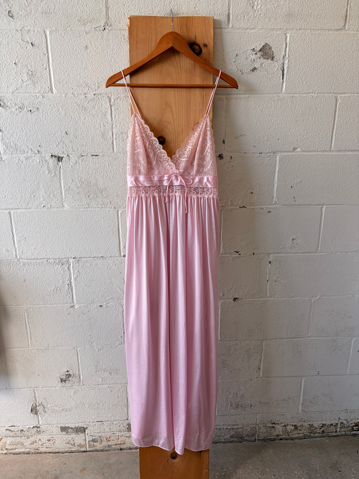 Vtg Pink Nightgown Slip : M (As Is)
