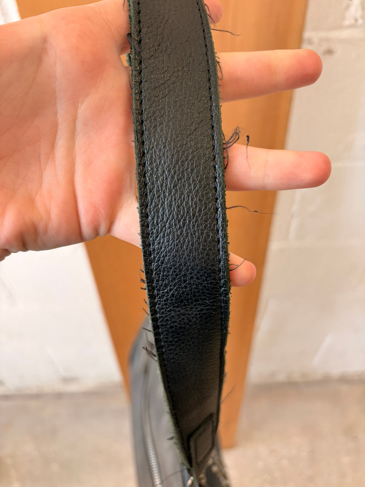 Circular Studded Leather Purse